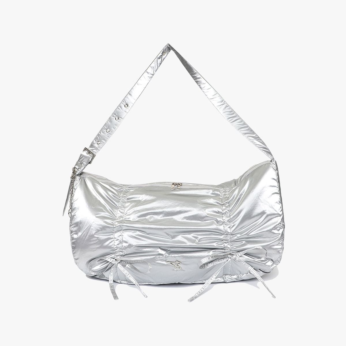 디아도라(diadora) 글로시 크로스백 SILVER