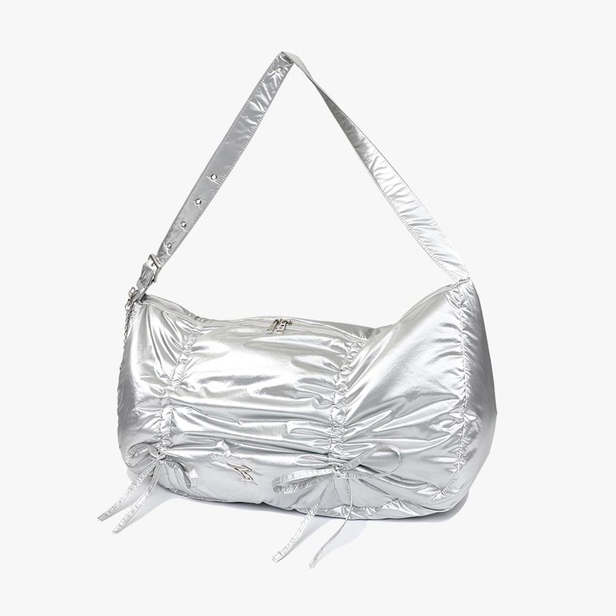 디아도라(diadora) 글로시 크로스백 SILVER