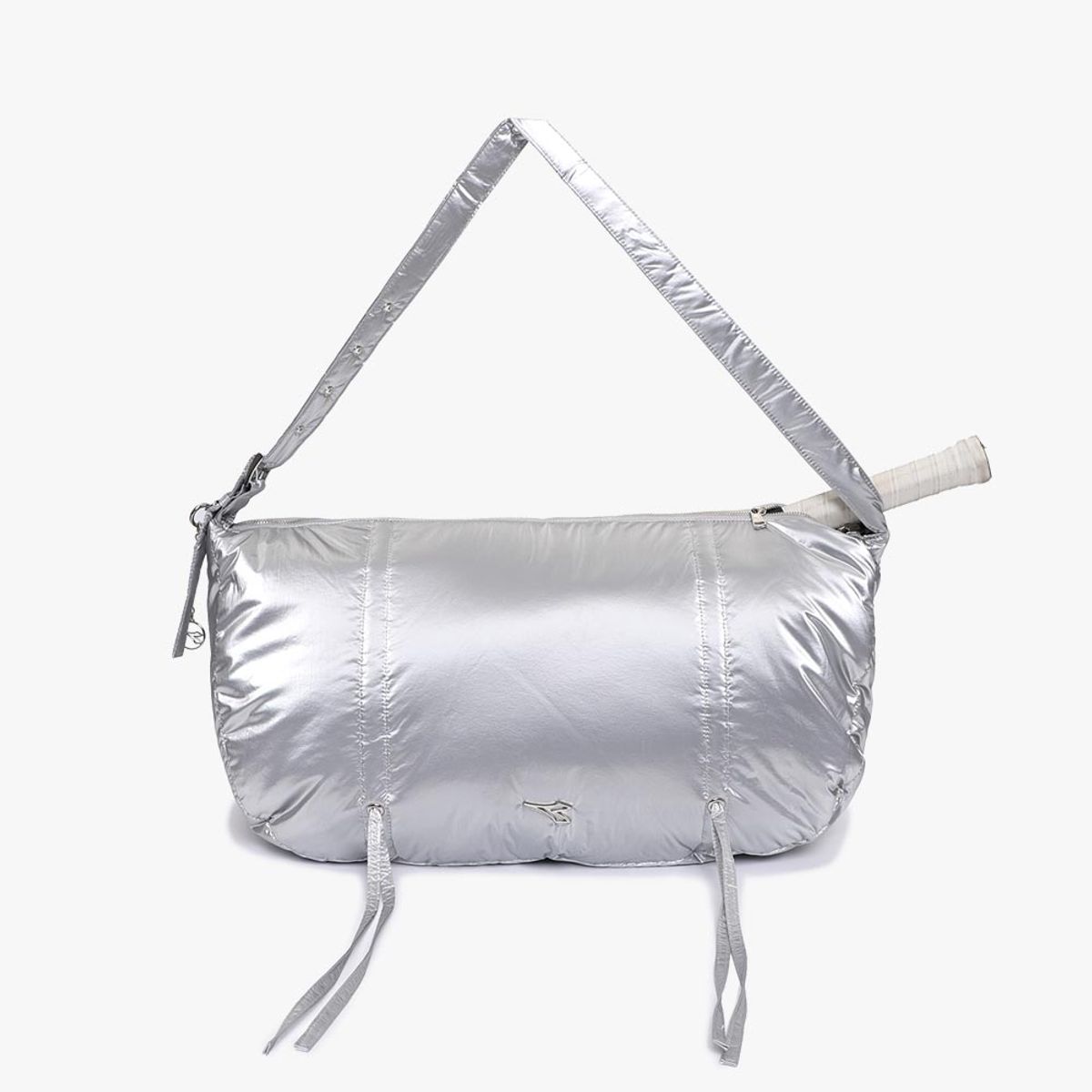 디아도라(diadora) 글로시 크로스백 SILVER
