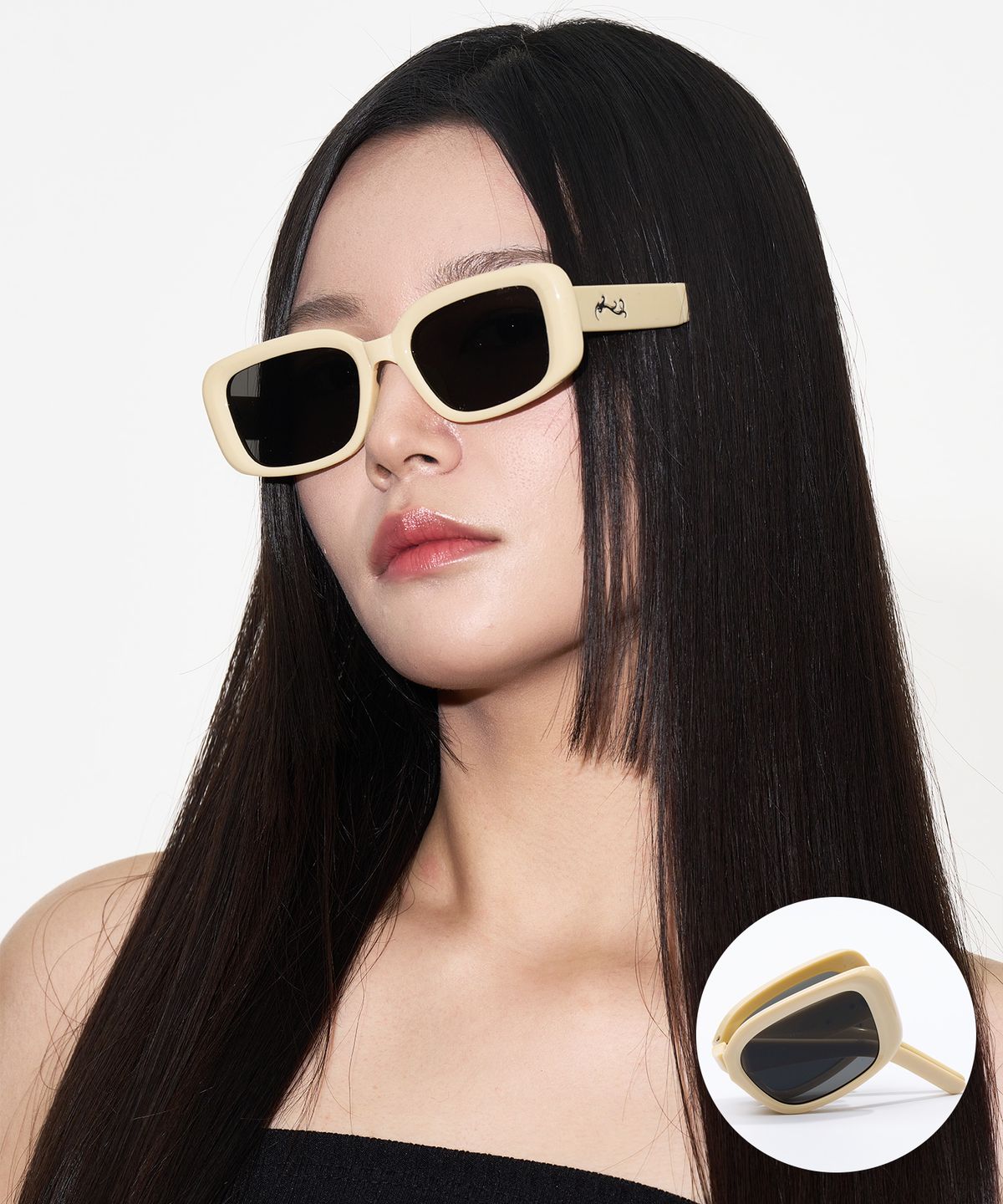 리끌로우(RECLOW) RC MAYE 폴더 선글라스 BUTTER