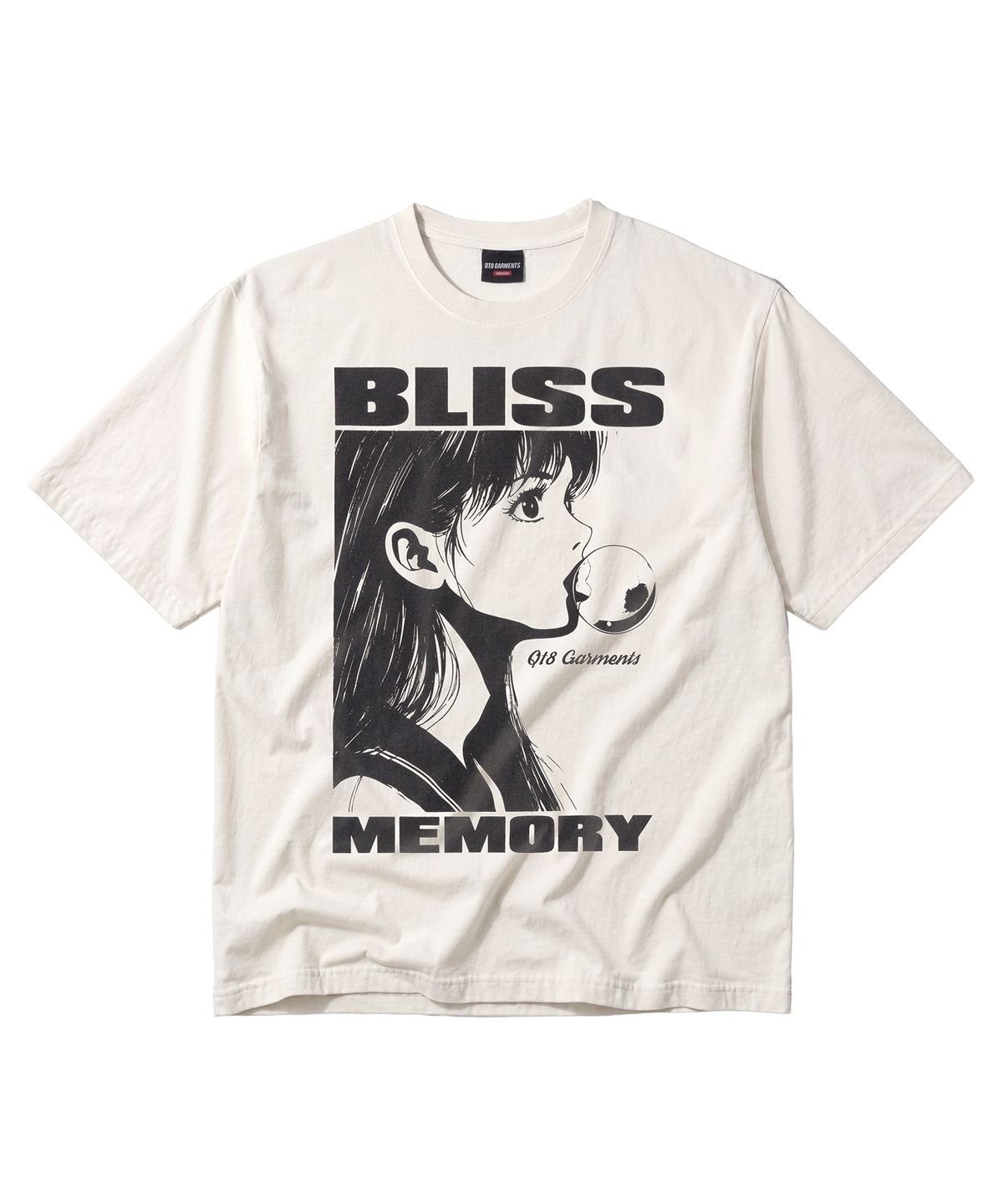 큐티에잇 가먼츠(QT8 GARMENTS) LB Bliss Pigment Washed Tee (Ecru)