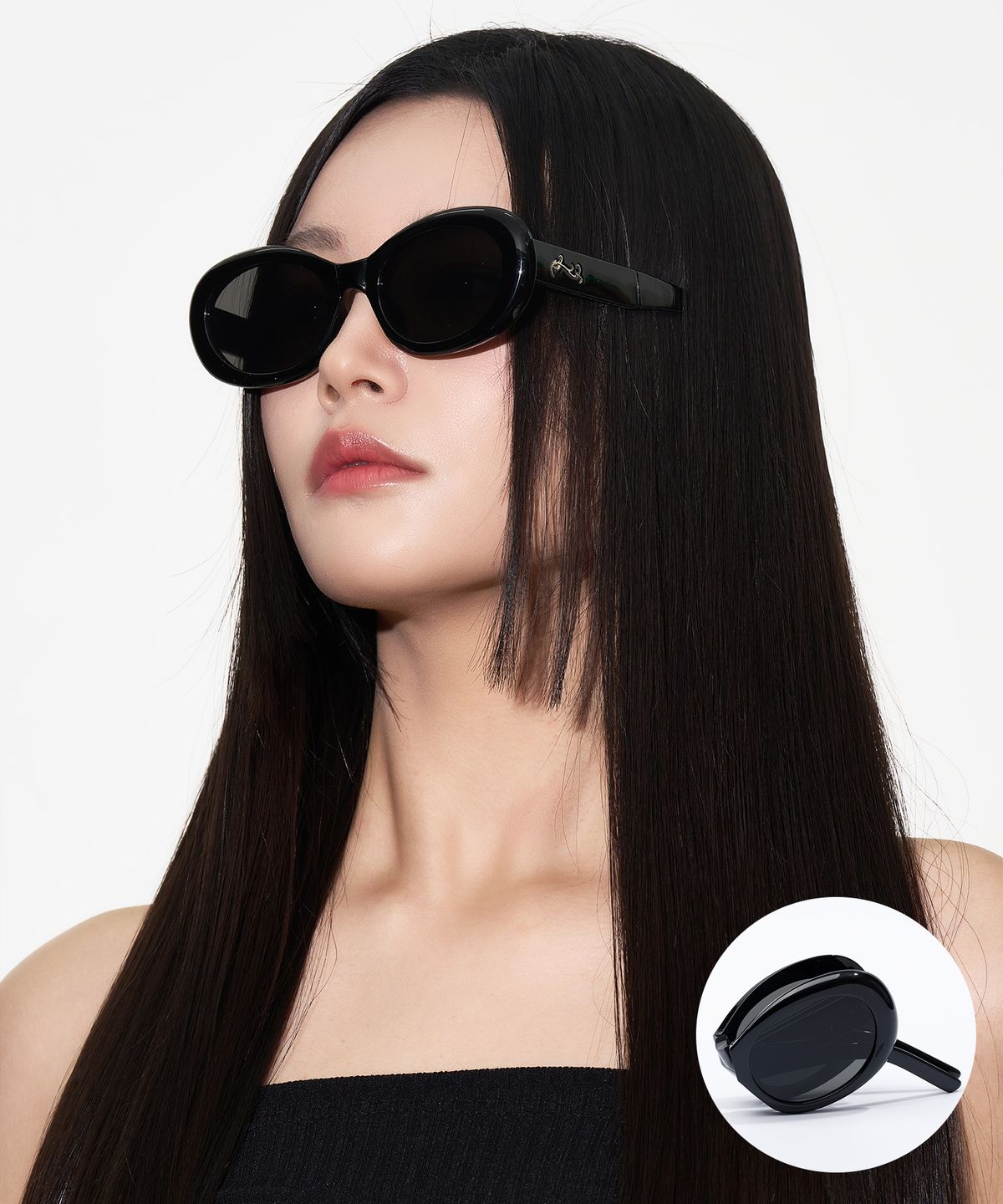 리끌로우(RECLOW) RC DUYE 폴더 선글라스 BLACK