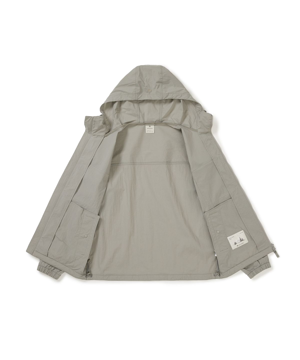 스노우피크 어패럴(SNOWPEAK APPAREL) 루트 아웃 포켓 바람막이 (S25MMRWB60) Fog Gray