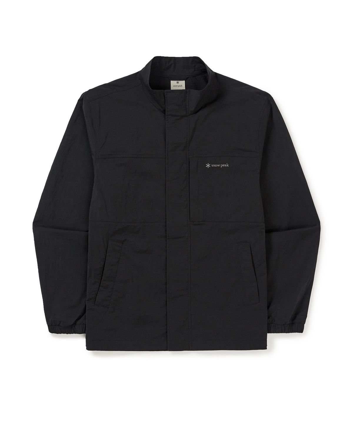 스노우피크 어패럴(SNOWPEAK APPAREL) 루트 스탠드넥 바람막이 (S25MMRWB64) Black