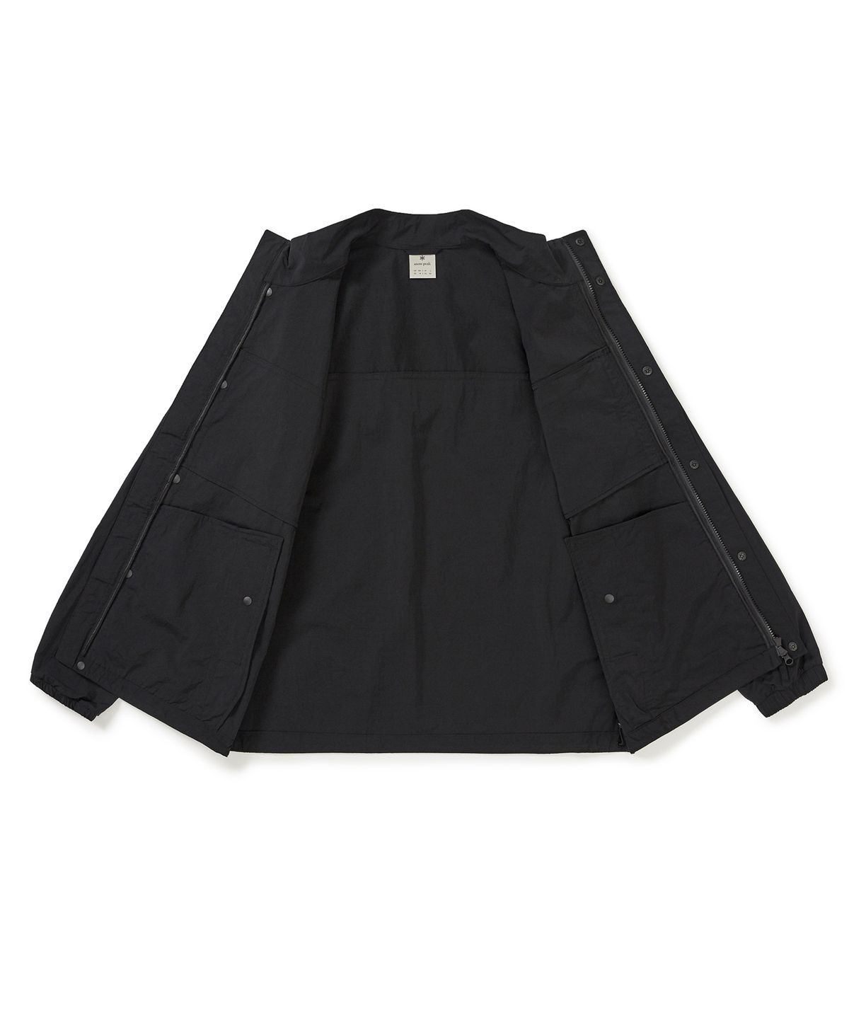 스노우피크 어패럴(SNOWPEAK APPAREL) 루트 스탠드넥 바람막이 (S25MMRWB64) Black