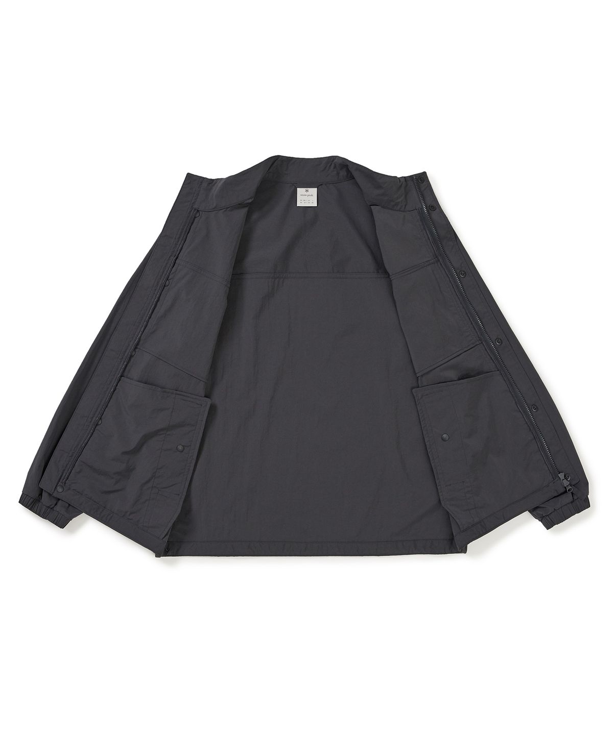 스노우피크 어패럴(SNOWPEAK APPAREL) 루트 스탠드넥 바람막이 (S25MMRWB64) Charcoal
