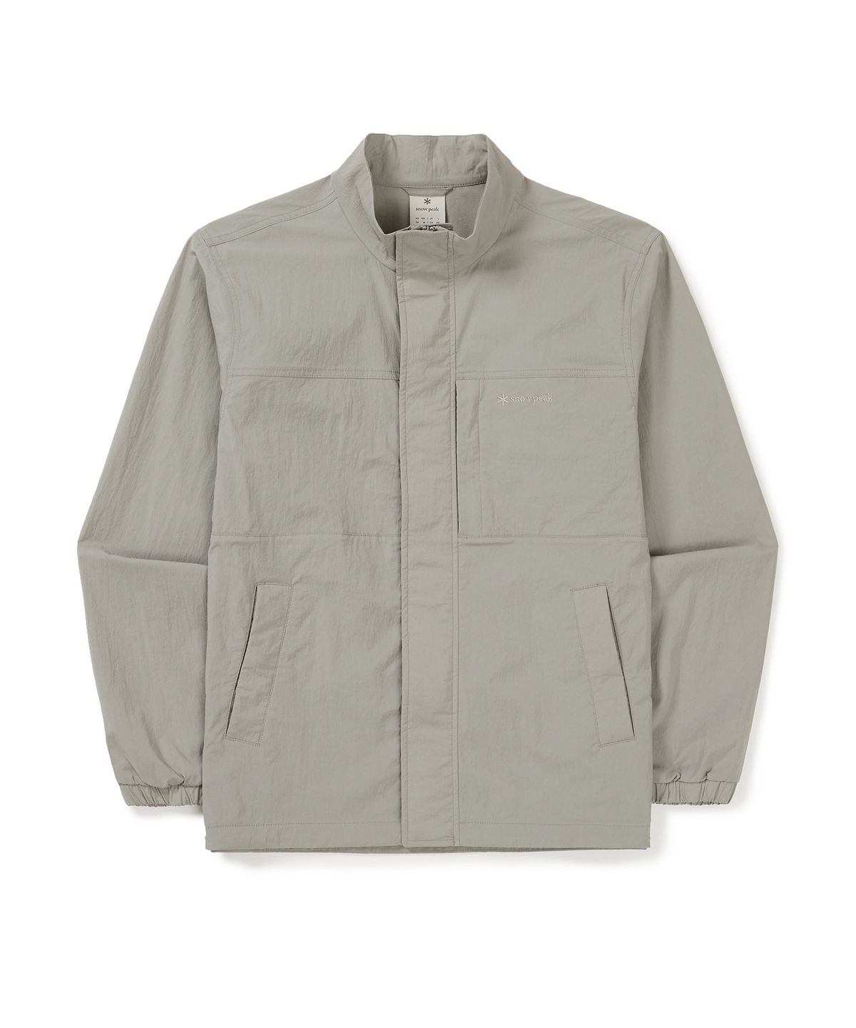 스노우피크 어패럴(SNOWPEAK APPAREL) 루트 스탠드넥 바람막이 (S25MMRWB64) Fog Gray