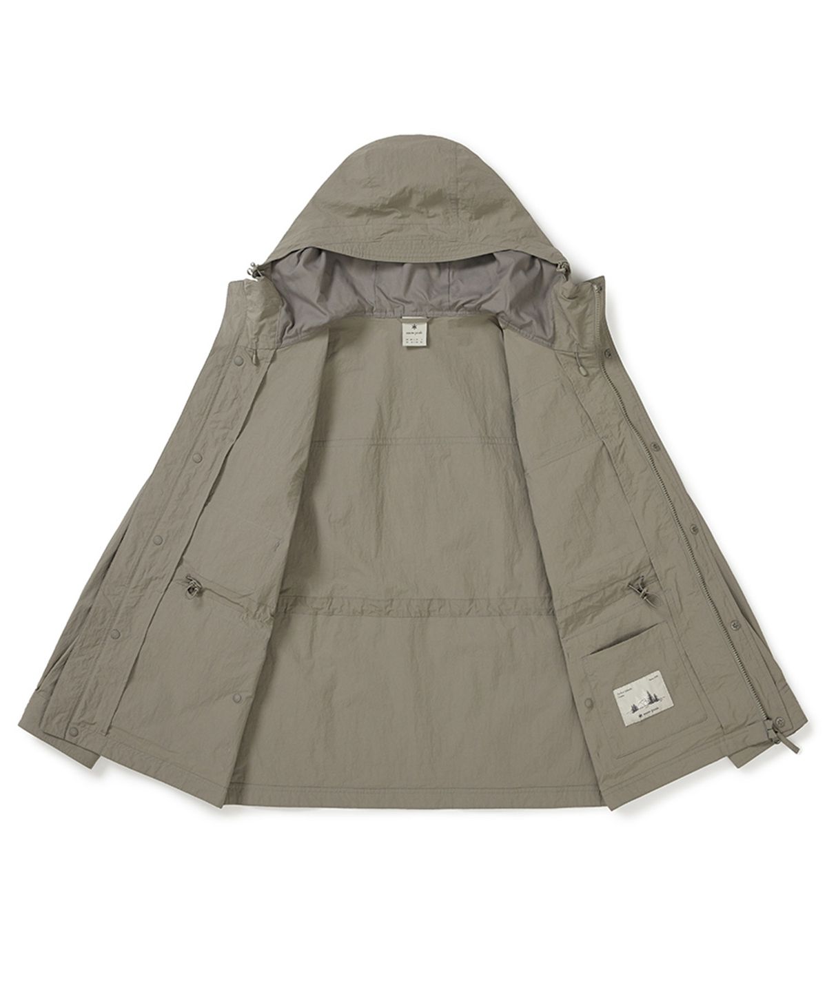 스노우피크 어패럴(SNOWPEAK APPAREL) 페이퍼리 유틸리티 바람막이 (S25ZMLWB54) Vintage Khaki