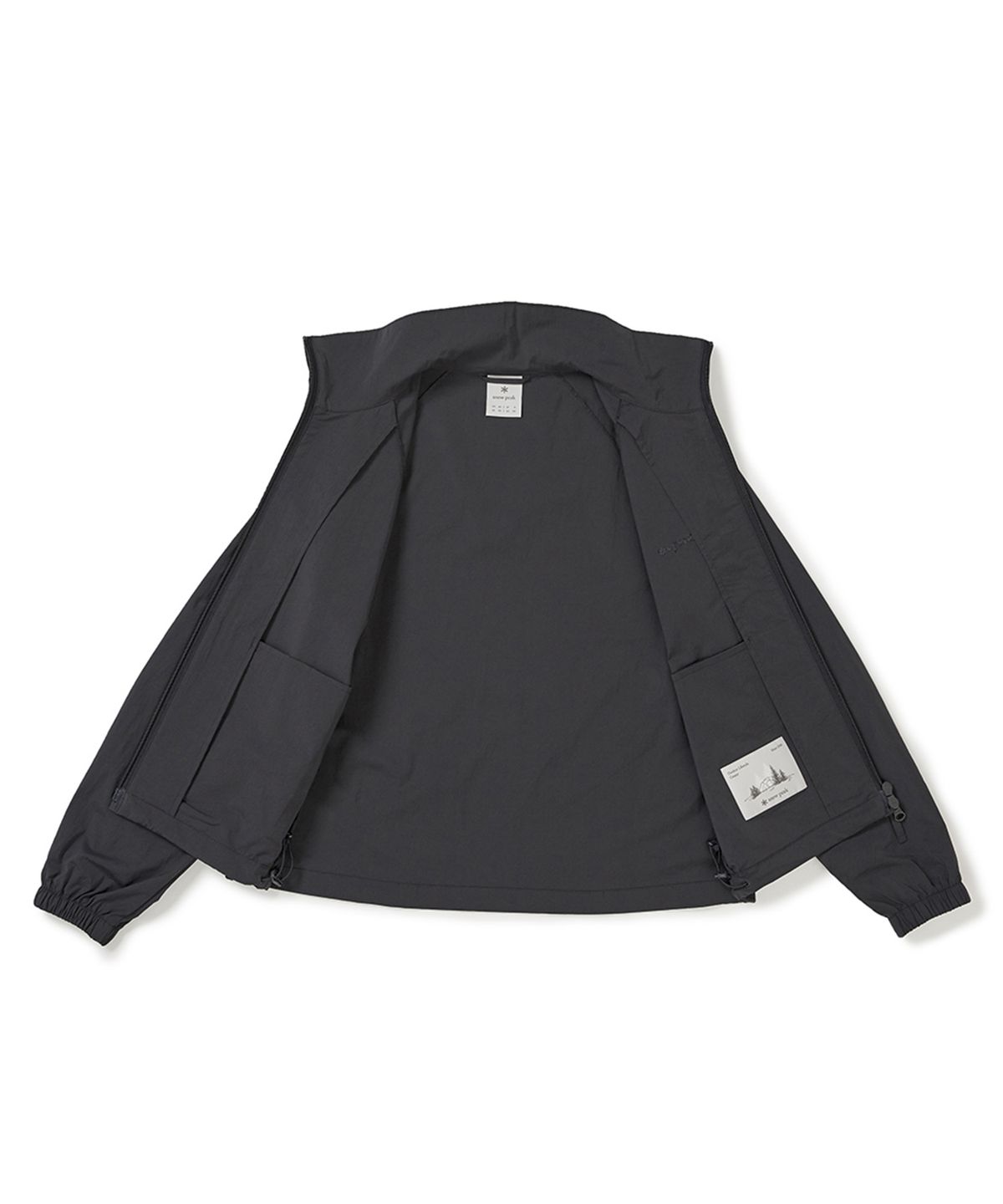 스노우피크 어패럴(SNOWPEAK APPAREL) 루트 여성 스탠드넥 바람막이 (S25MWRWB65) Charcoal