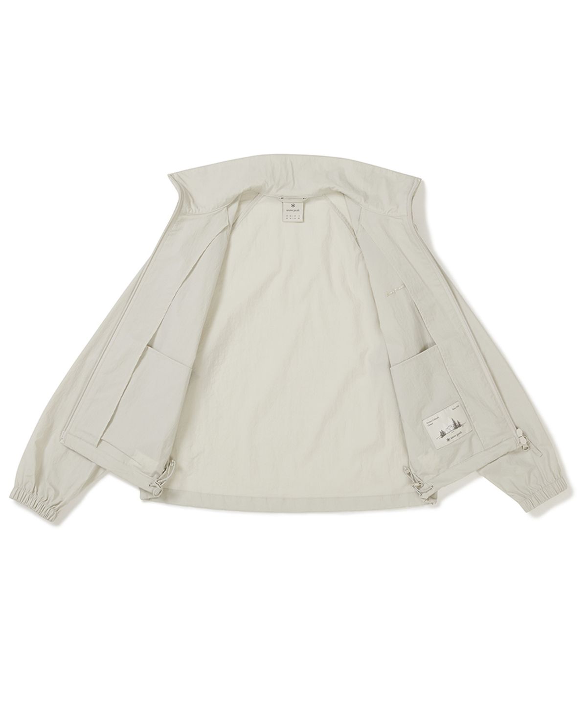 스노우피크 어패럴(SNOWPEAK APPAREL) 루트 여성 스탠드넥 바람막이 (S25MWRWB65) Light Beige