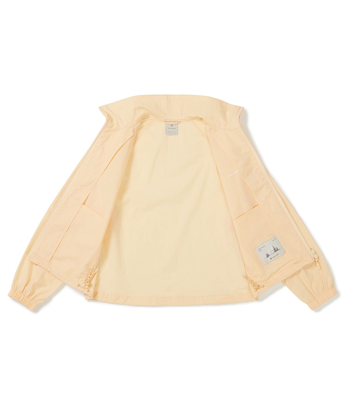 스노우피크 어패럴(SNOWPEAK APPAREL) 루트 여성 스탠드넥 바람막이 (S25MWRWB65) Light Yellow
