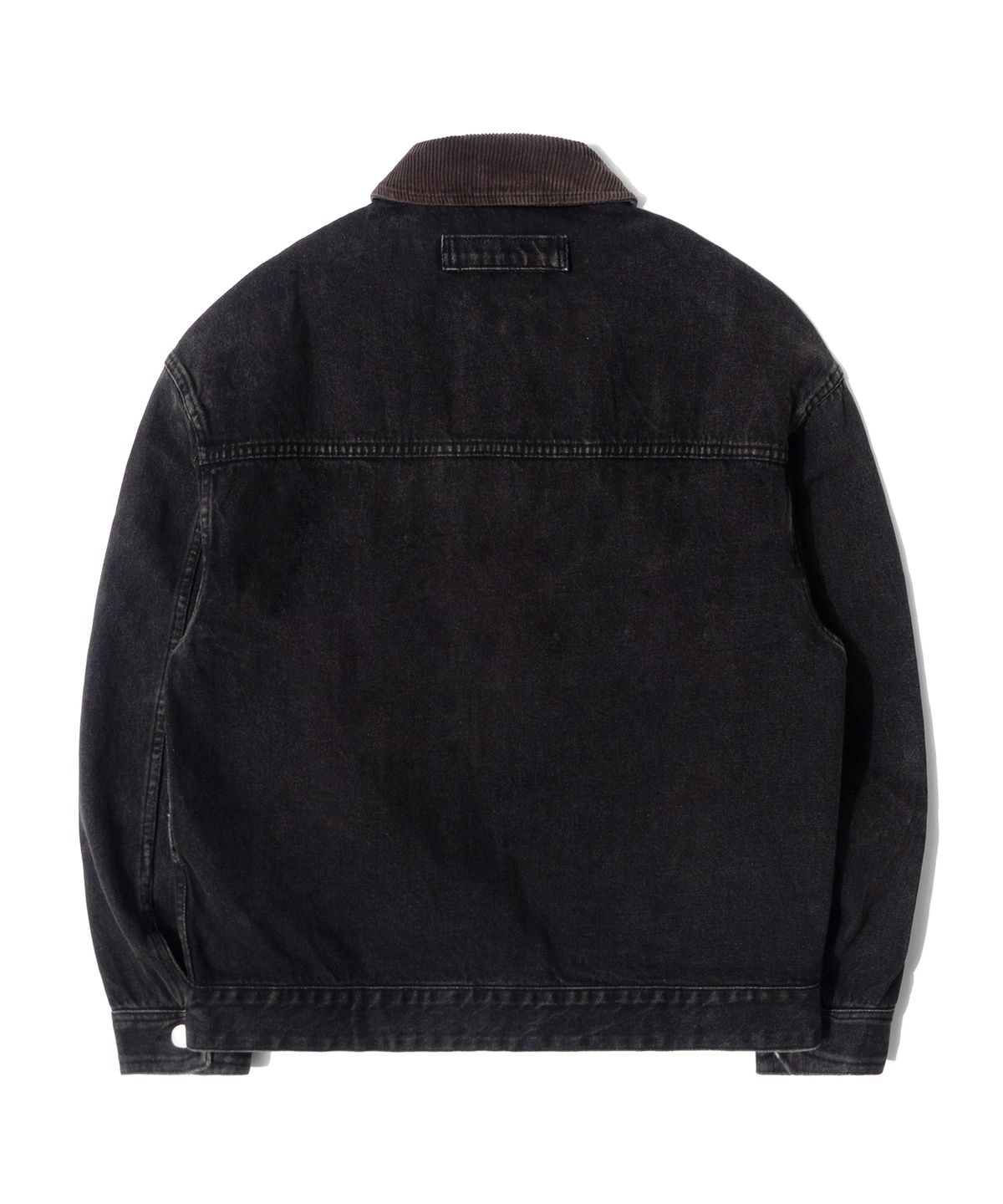 큐티에잇 가먼츠(QT8 GARMENTS) RG Denim Placket Trucker Jacket (Black)