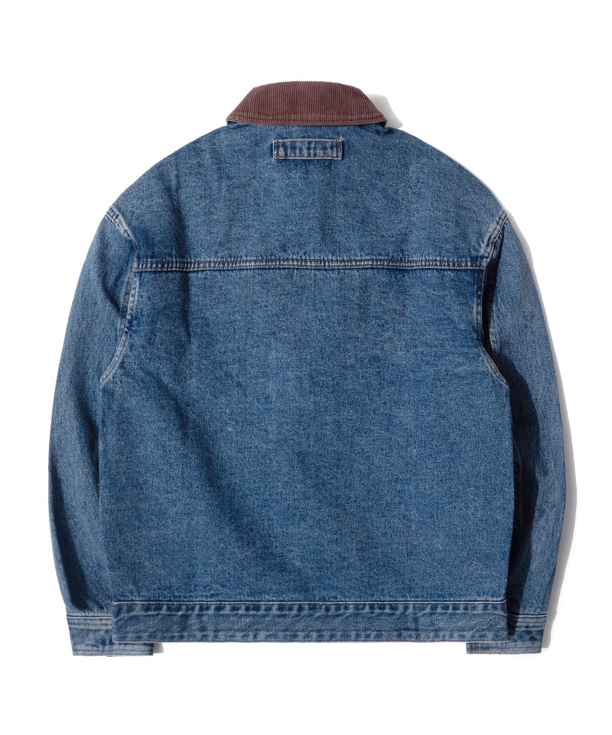 큐티에잇 가먼츠(QT8 GARMENTS) RG Denim Placket Trucker Jacket (Blue)