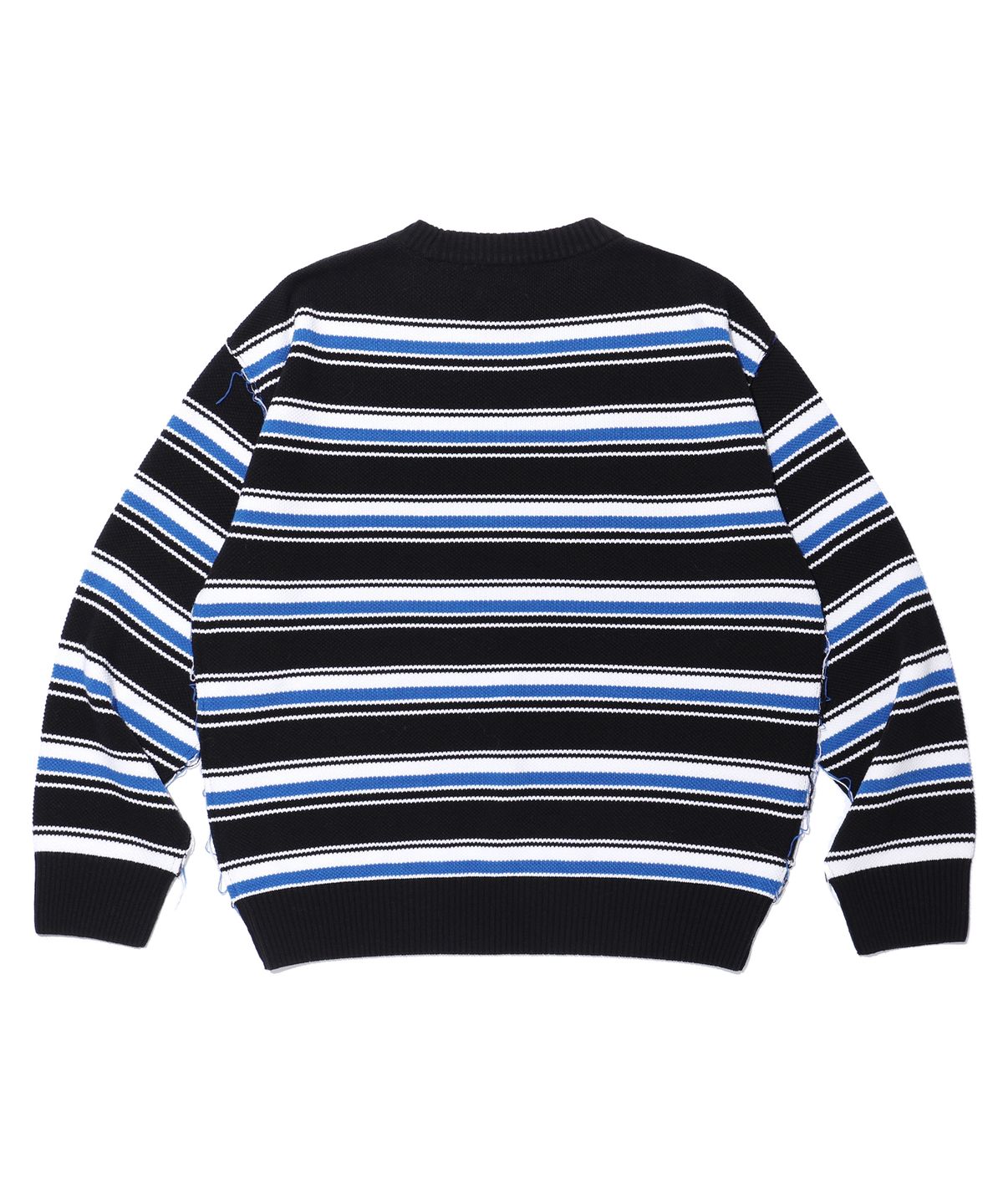 이에이(IEY) MULTI STRIPE KNIT Blue