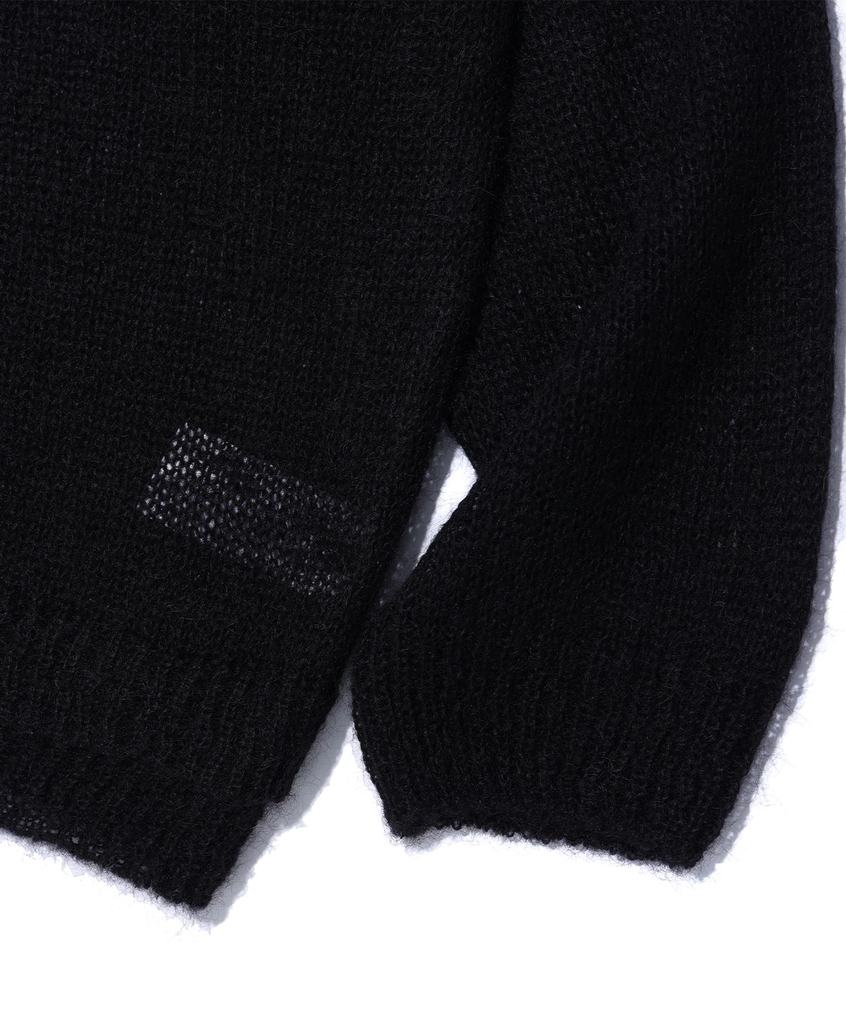이에이(IEY) WEB DOUBLE-RIB CARDIGAN Black