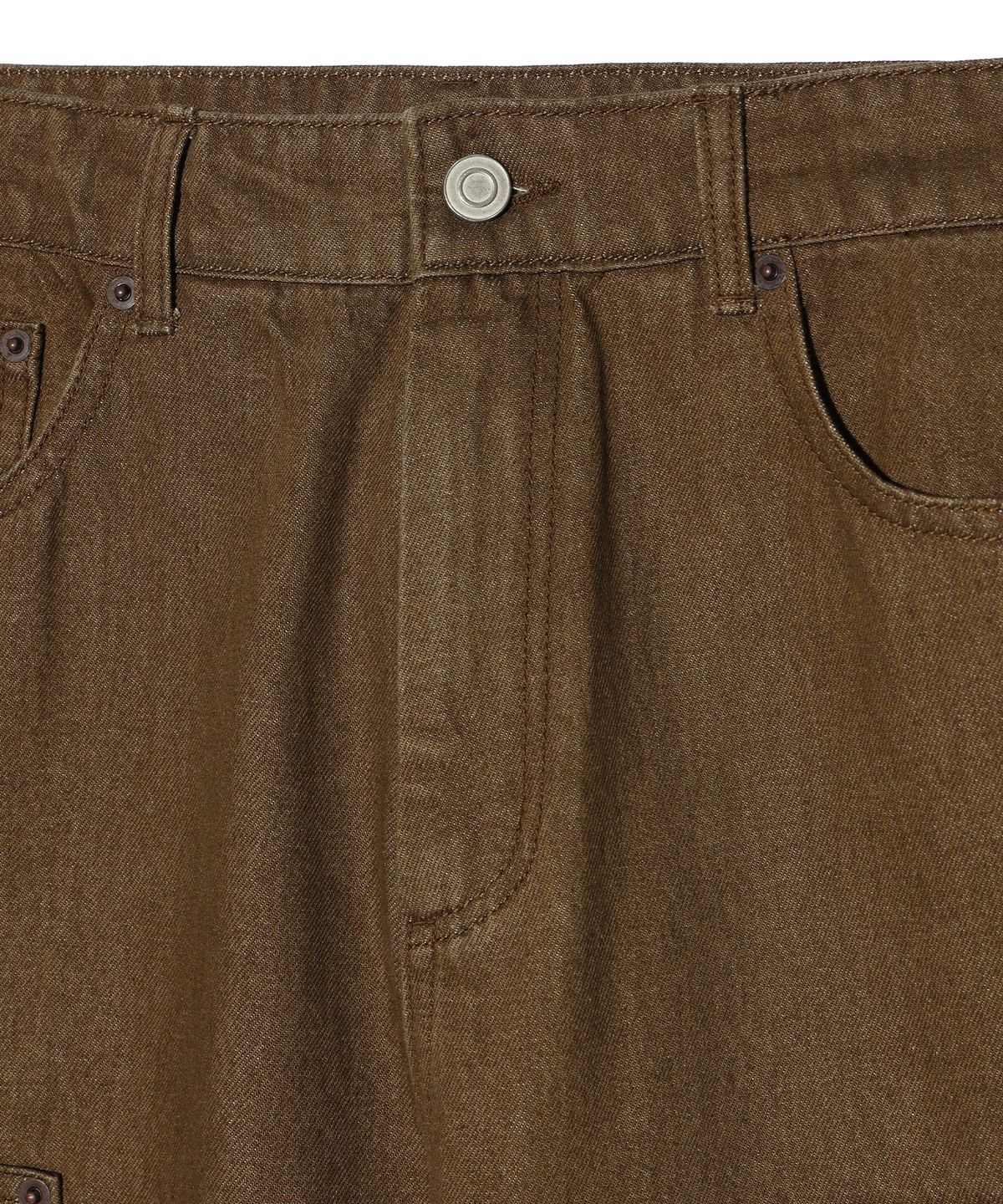 이에이(IEY) MAC FLARE DENIM PANTS Brown