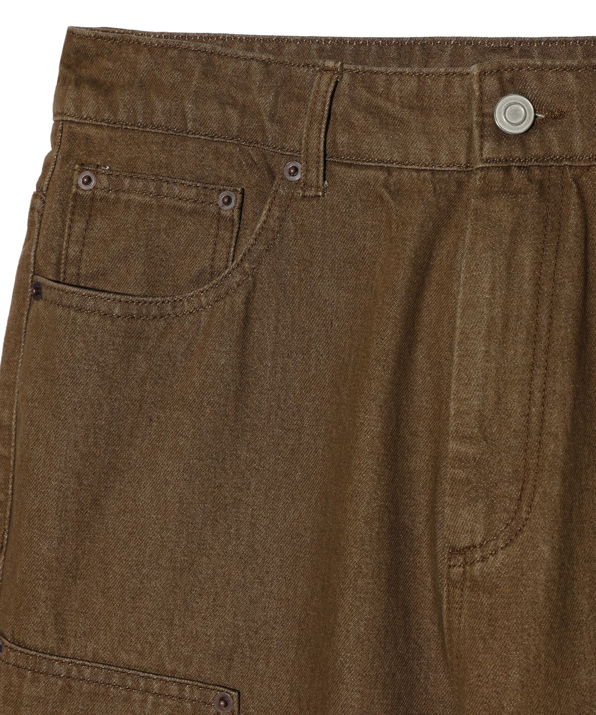 이에이(IEY) MAC FLARE DENIM PANTS Brown