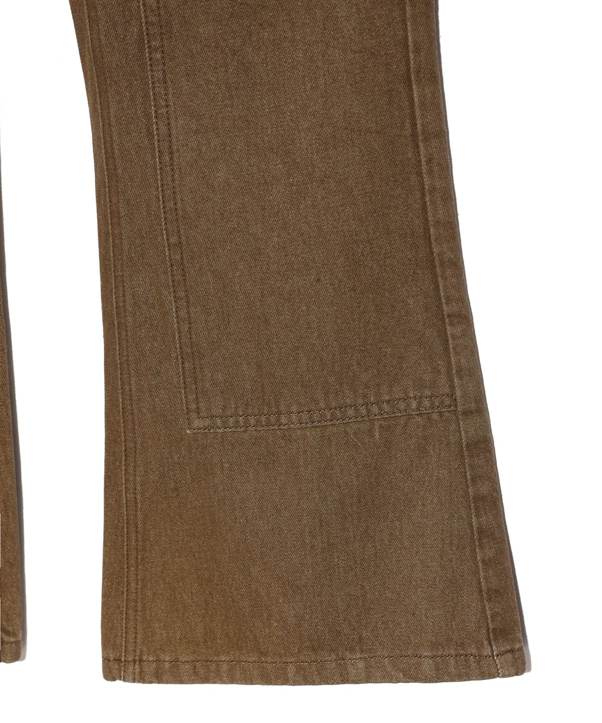 이에이(IEY) MAC FLARE DENIM PANTS Brown