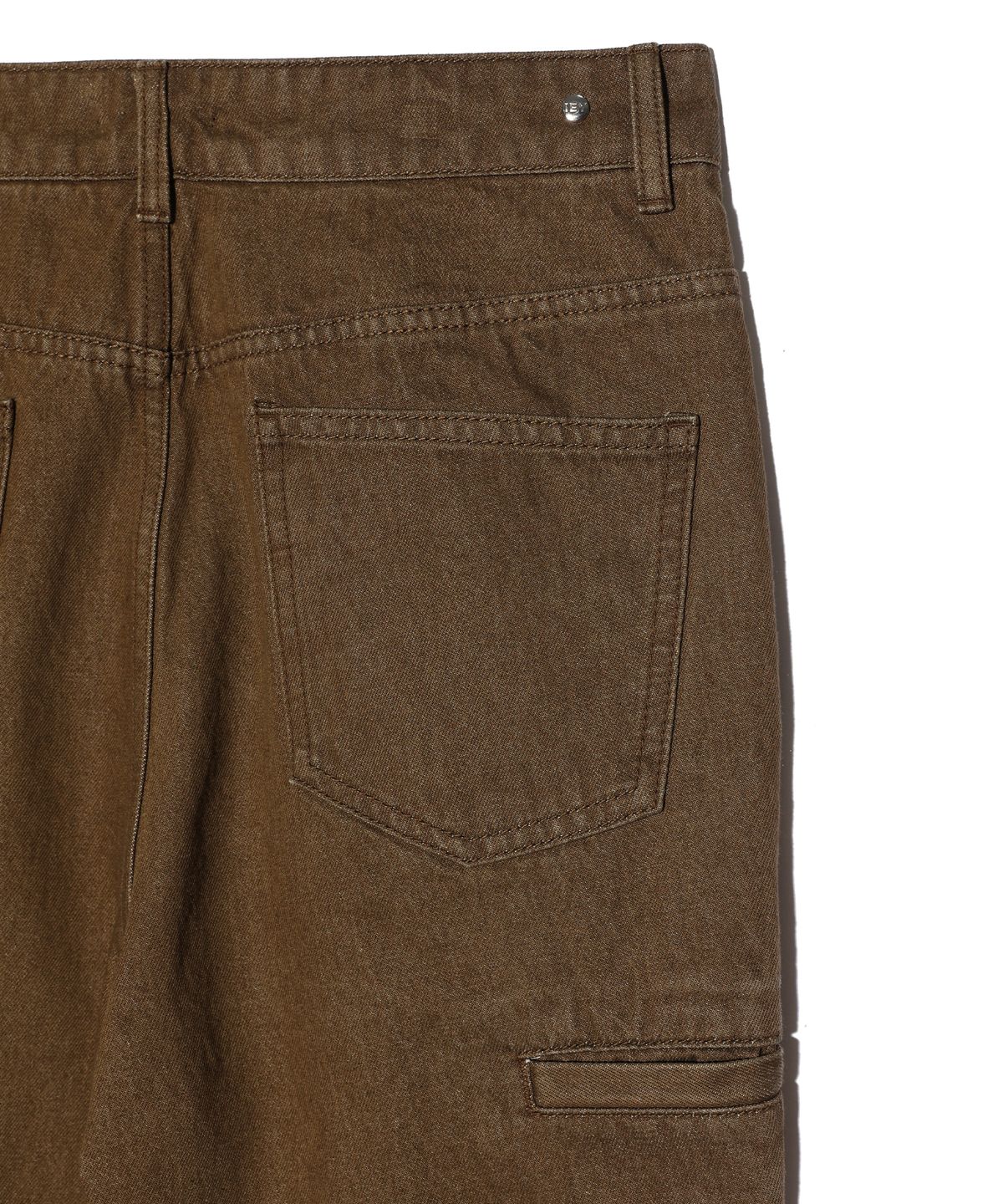 이에이(IEY) MAC FLARE DENIM PANTS Brown