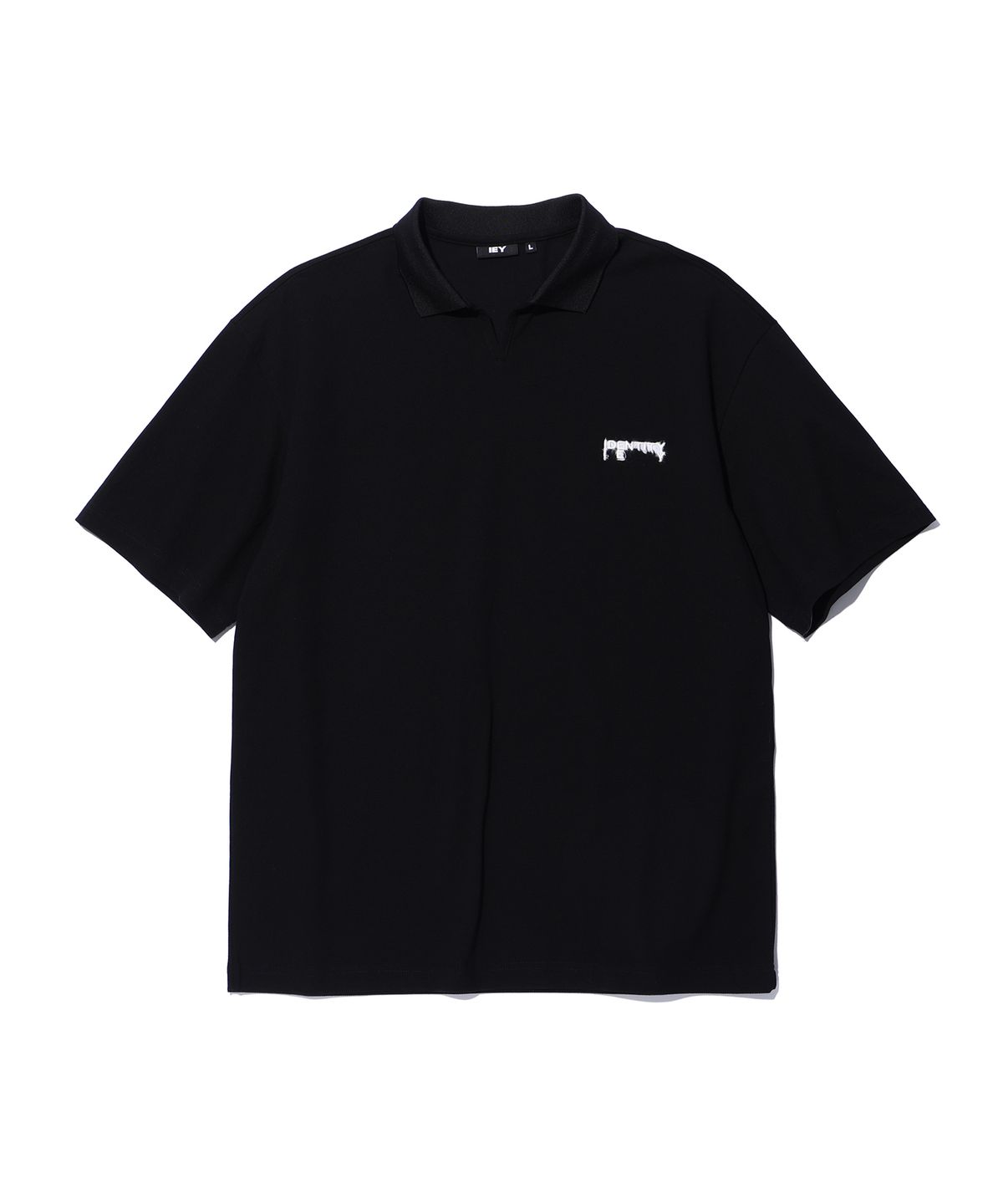 이에이(IEY) OPEN LOGO POLO Black