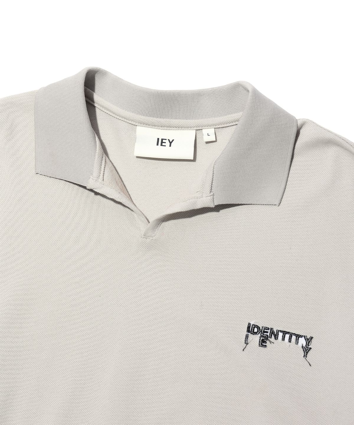 이에이(IEY) OPEN LOGO POLO Beige