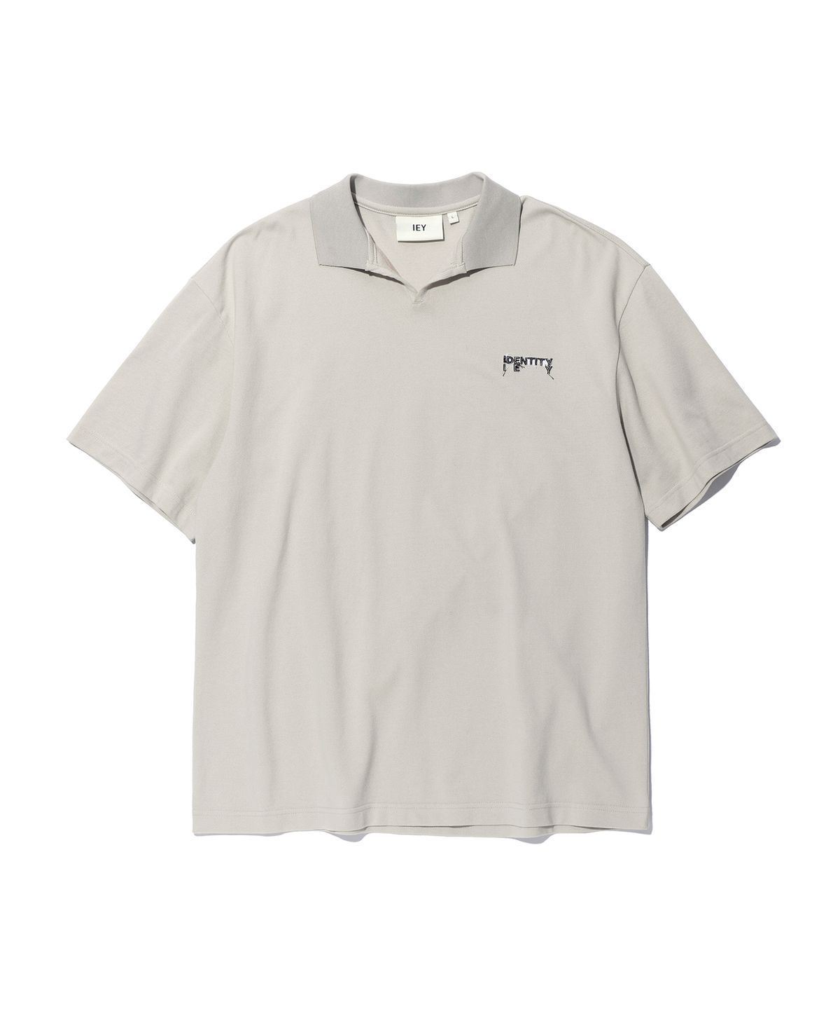 이에이(IEY) OPEN LOGO POLO Beige