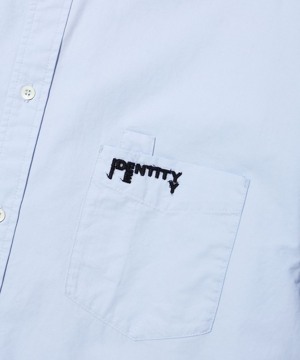 이에이(IEY) GABRIEL LOGO SHIRTS Light Blue