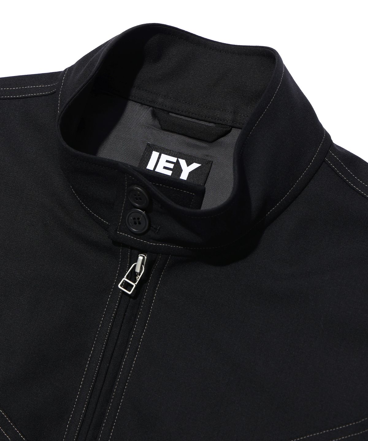 이에이(IEY) HARRIS BELTED JACKET Black