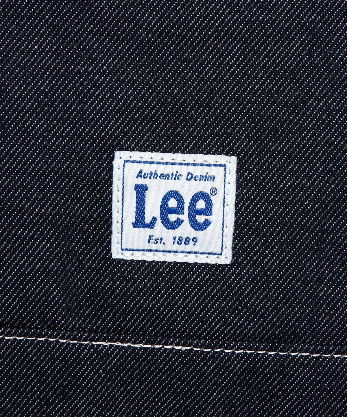 리(LEE) 코튼 버킷 숄더백 인디고 다크