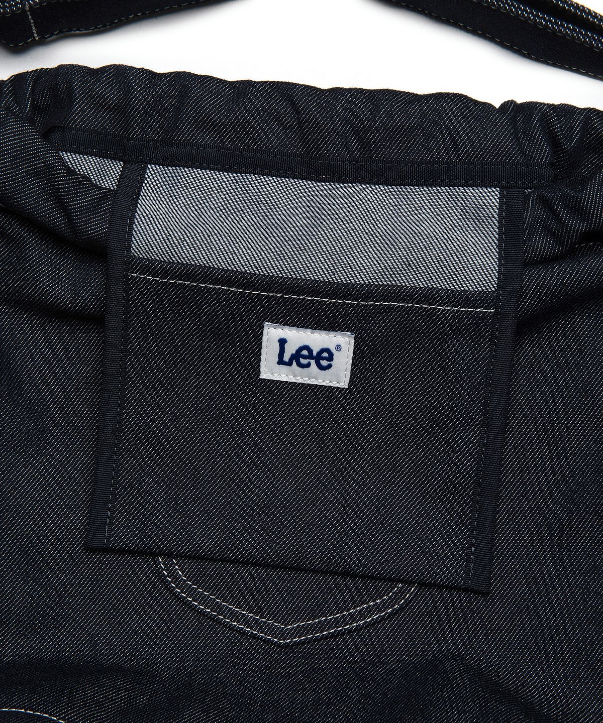 리(LEE) 코튼 버킷 숄더백 인디고 다크