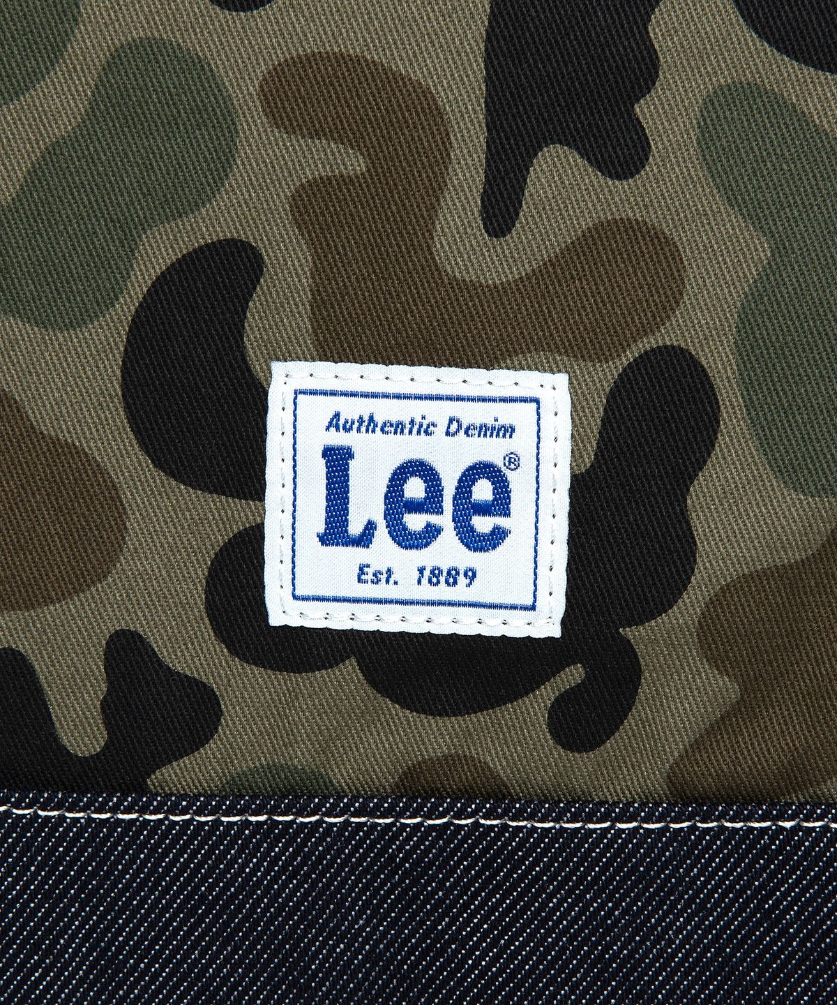 리(LEE) 코튼 버킷 숄더백 카모