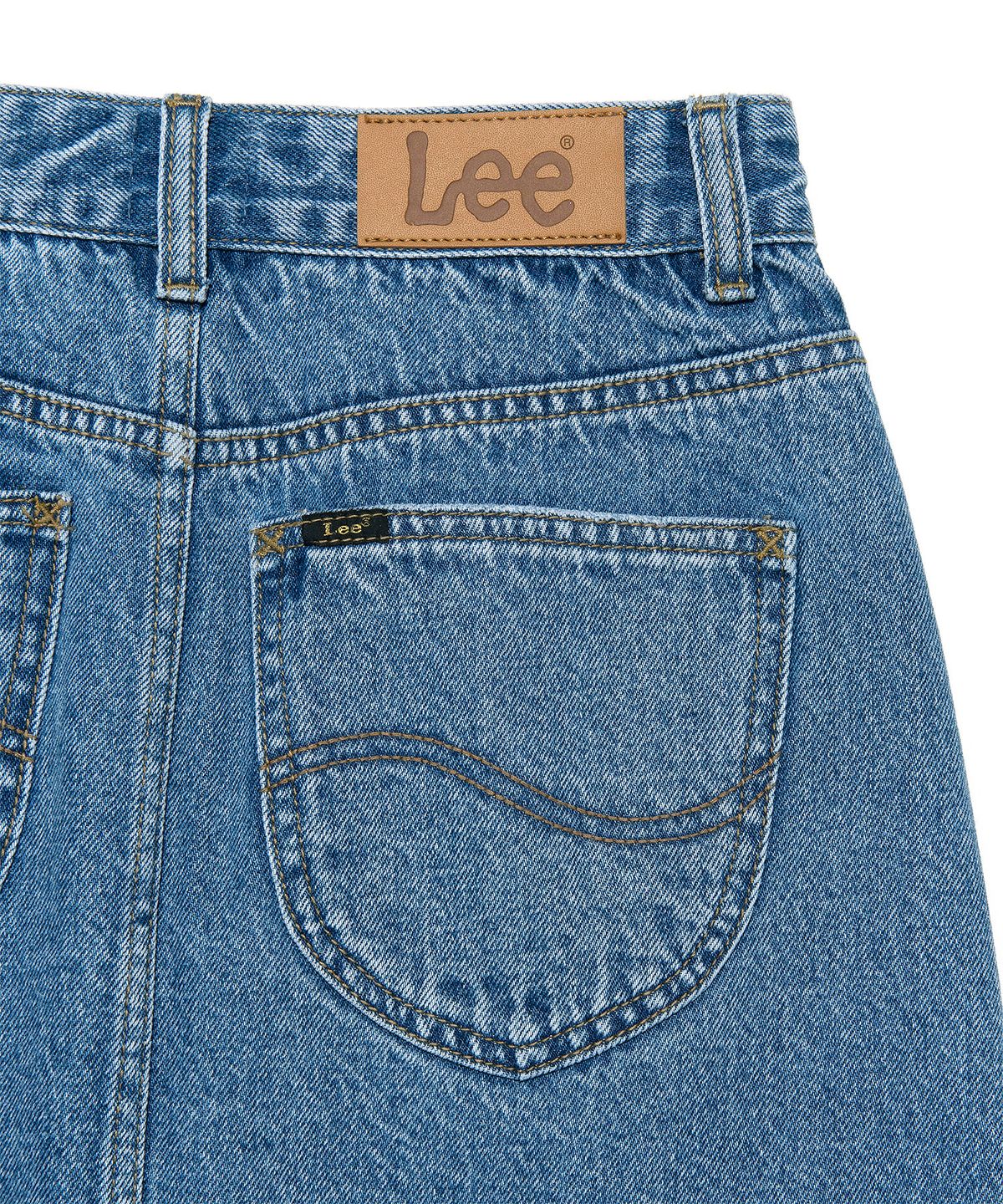 리(LEE) 우먼 데님 미니 스커트 인디고 미듐