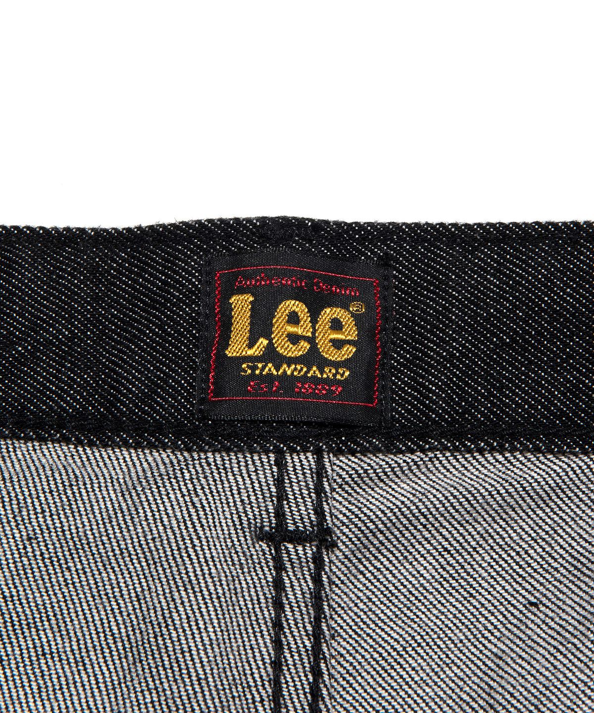 리(LEE) 우먼 스탠다드핏 데님 팬츠 블랙 워시드