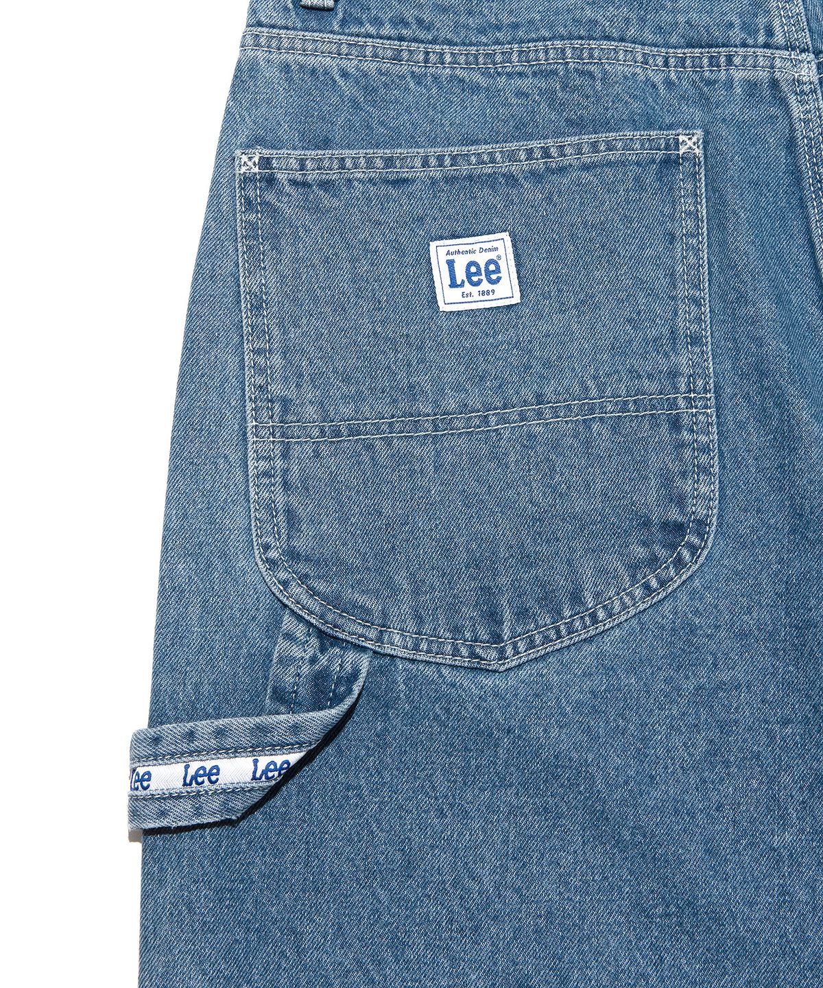 리(LEE) 더블니 페인터 데님 팬츠 인디고 미듐