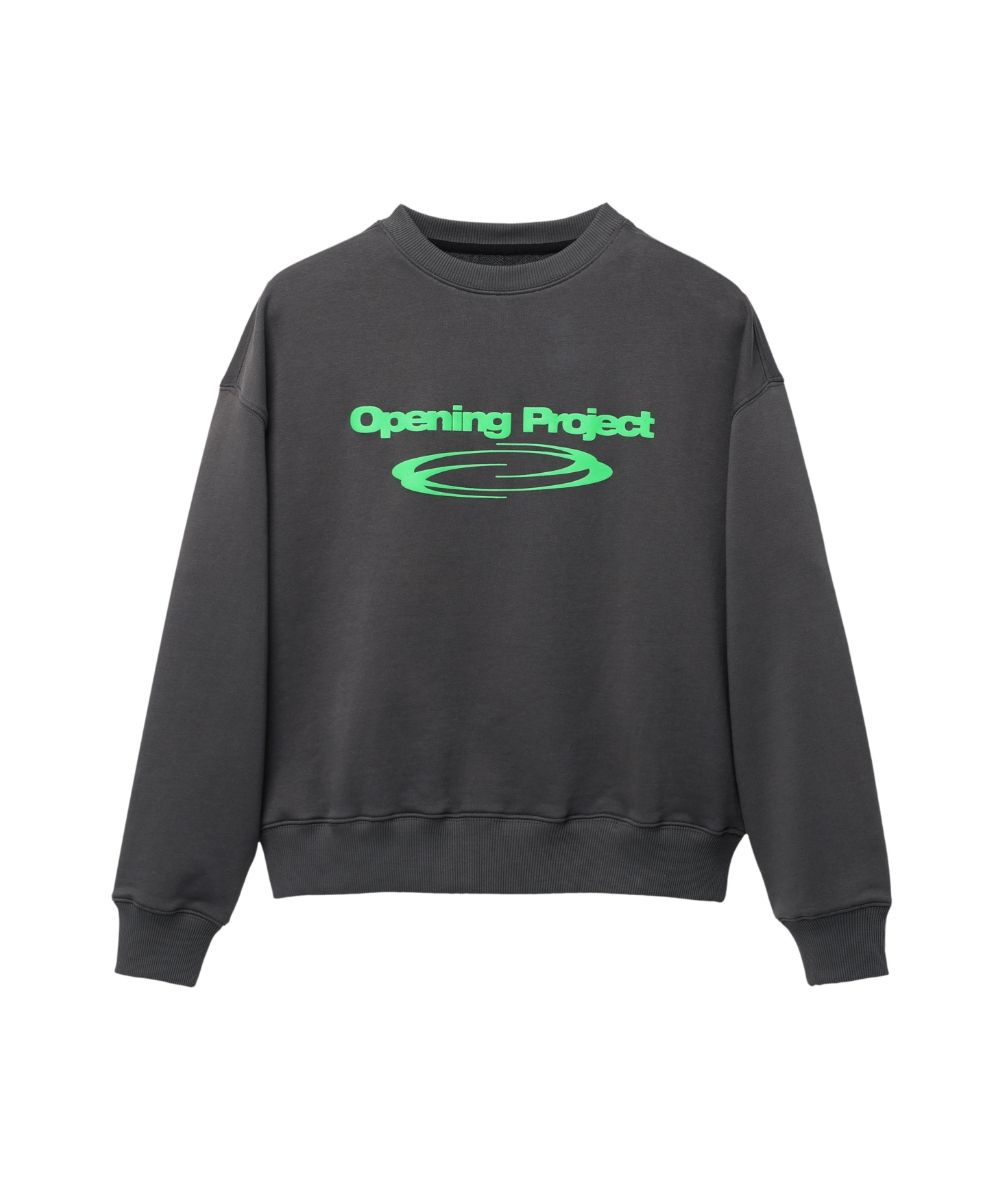 ☆OPENING PROJECT☆IDENTITY SWEATSHIRT MUSINSA | OPENING PROJECT W Identity Sweatshirt - Charcoal