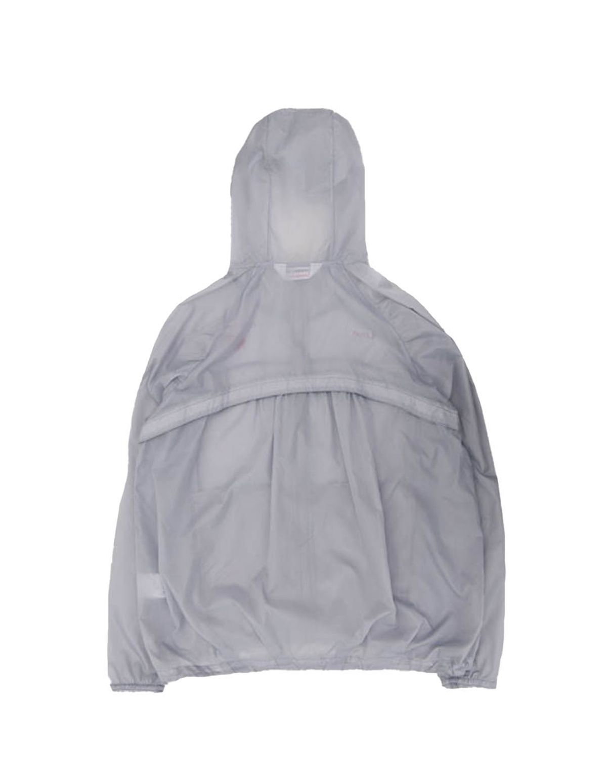 더뮤지엄비지터(THEMUSEUMVISITOR) LOVE SEE-THROUGH WINDBREAKER (LIGHT GREY)