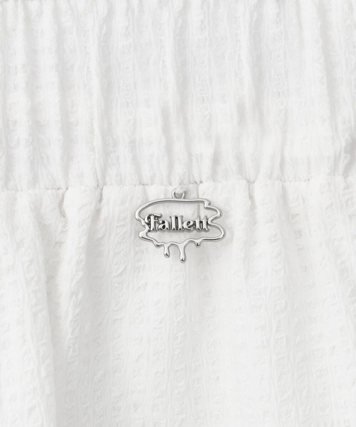 팔렛(FALLETT) 티어드 미니 스커트 화이트