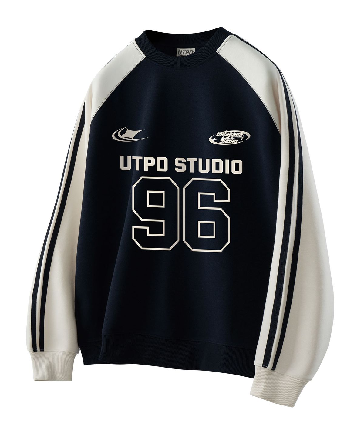언탭트 스튜디오(UNTAPPED STUDIO) 96 풋볼 져지 트랙 스포티 오버핏 맨투맨 3Color