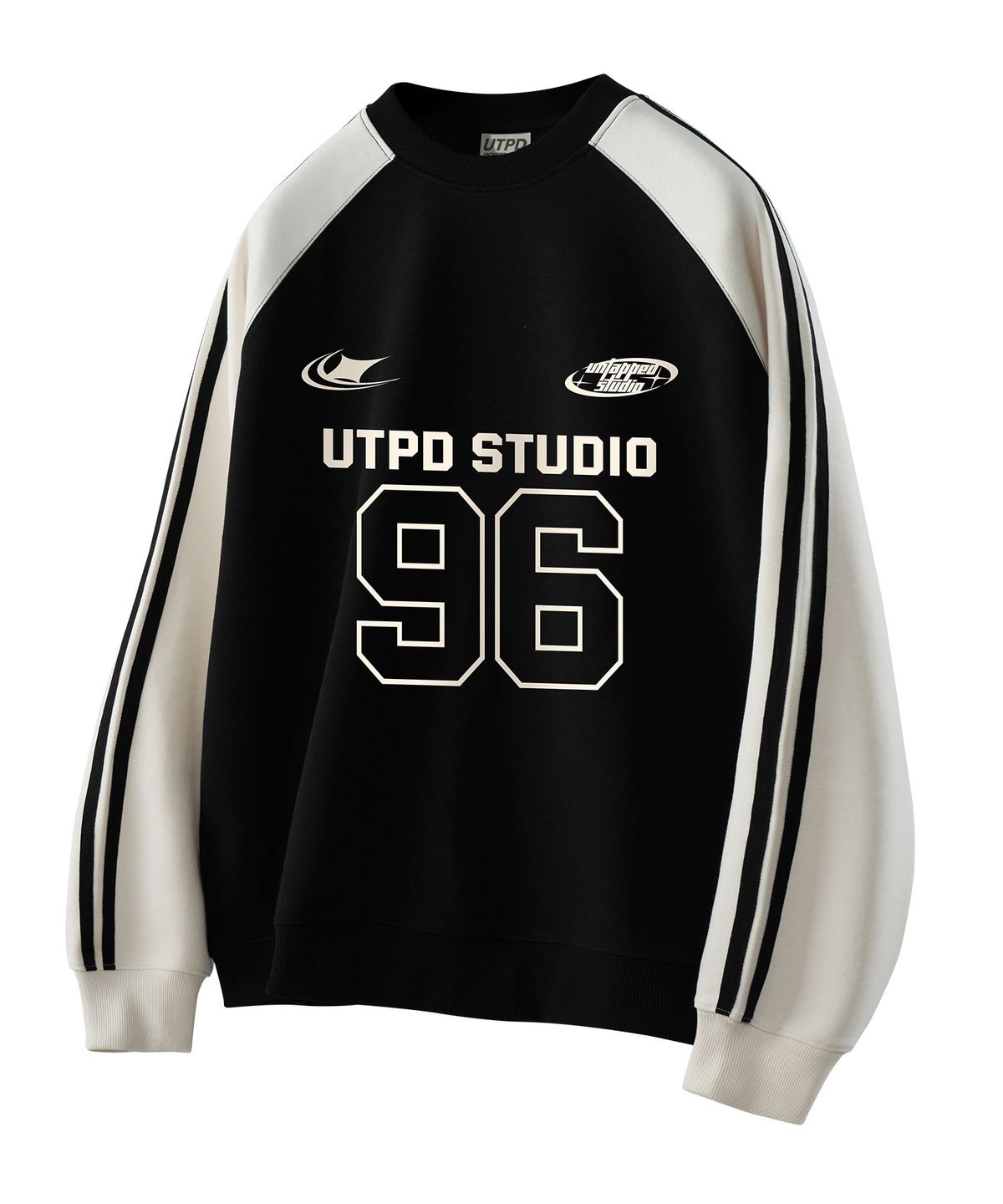 언탭트 스튜디오(UNTAPPED STUDIO) 96 풋볼 져지 트랙 스포티 오버핏 맨투맨 3Color