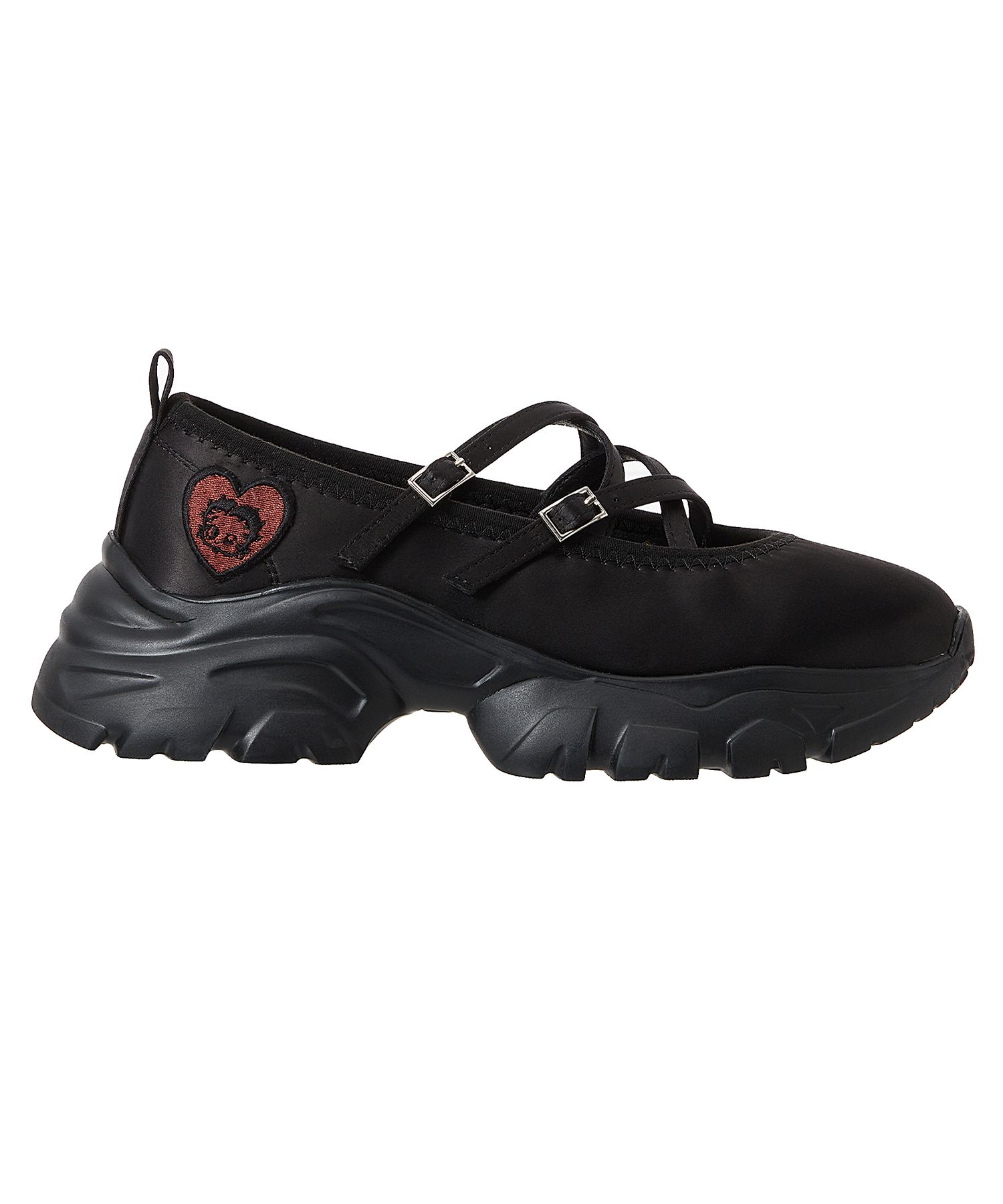 ULKIN CANVAS x BETTY BOOP CHUNKY PLATFORM MARY JANE★BLACK MUSINSA | ULKIN CANVAS Betty Boop Chunky Platform Mary Jane