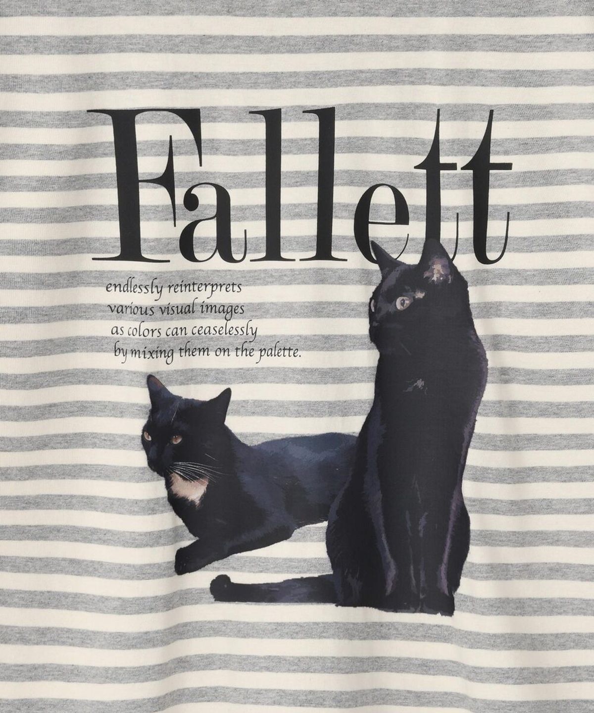 팔렛(FALLETT) 듀스 네로 반팔티 멜란지 그레이