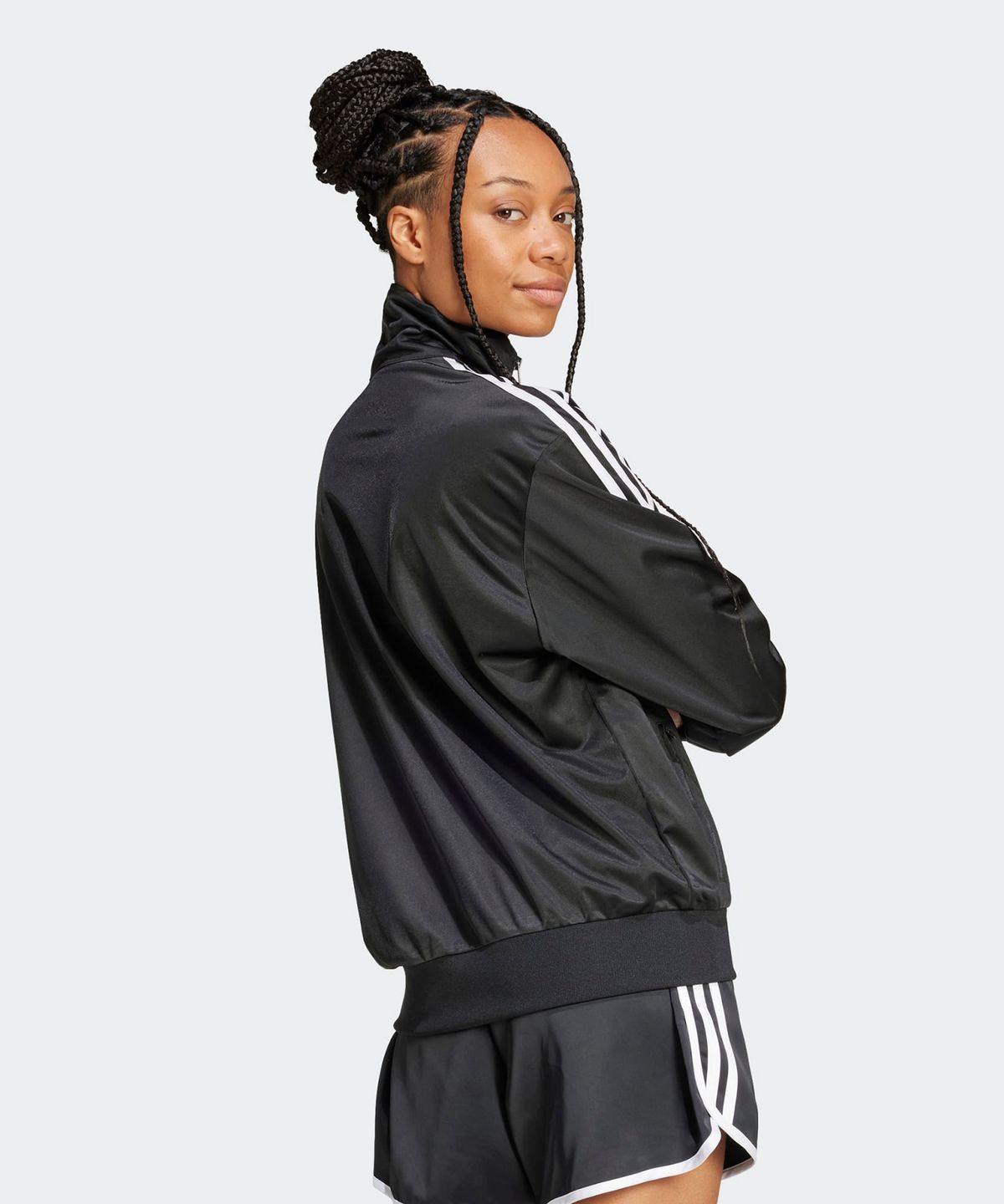 아디다스(ADIDAS) 파이어버드 루즈 트랙탑 - 블랙 / JC8251