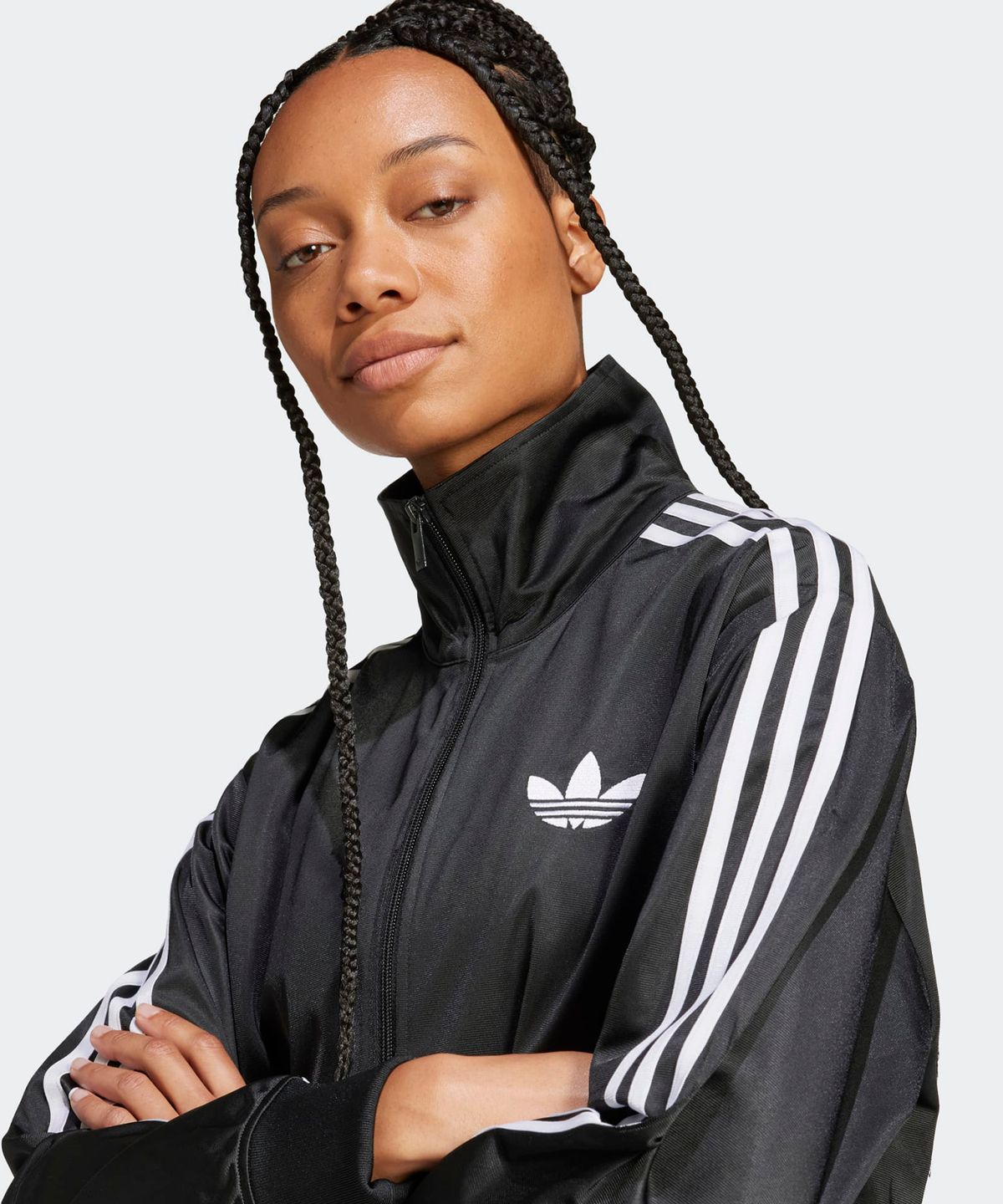 아디다스(ADIDAS) 파이어버드 루즈 트랙탑 - 블랙 / JC8251