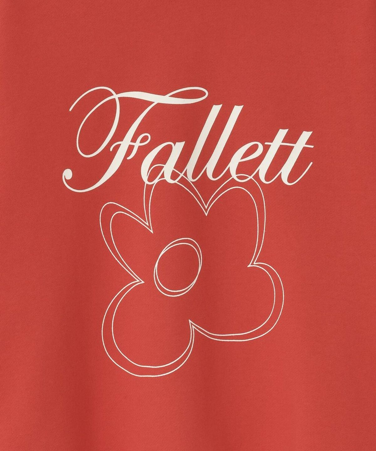 팔렛(FALLETT) 플라워 드로잉 맨투맨 레드
