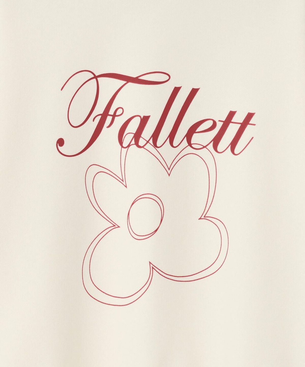 팔렛(FALLETT) 플라워 드로잉 맨투맨 아이보리