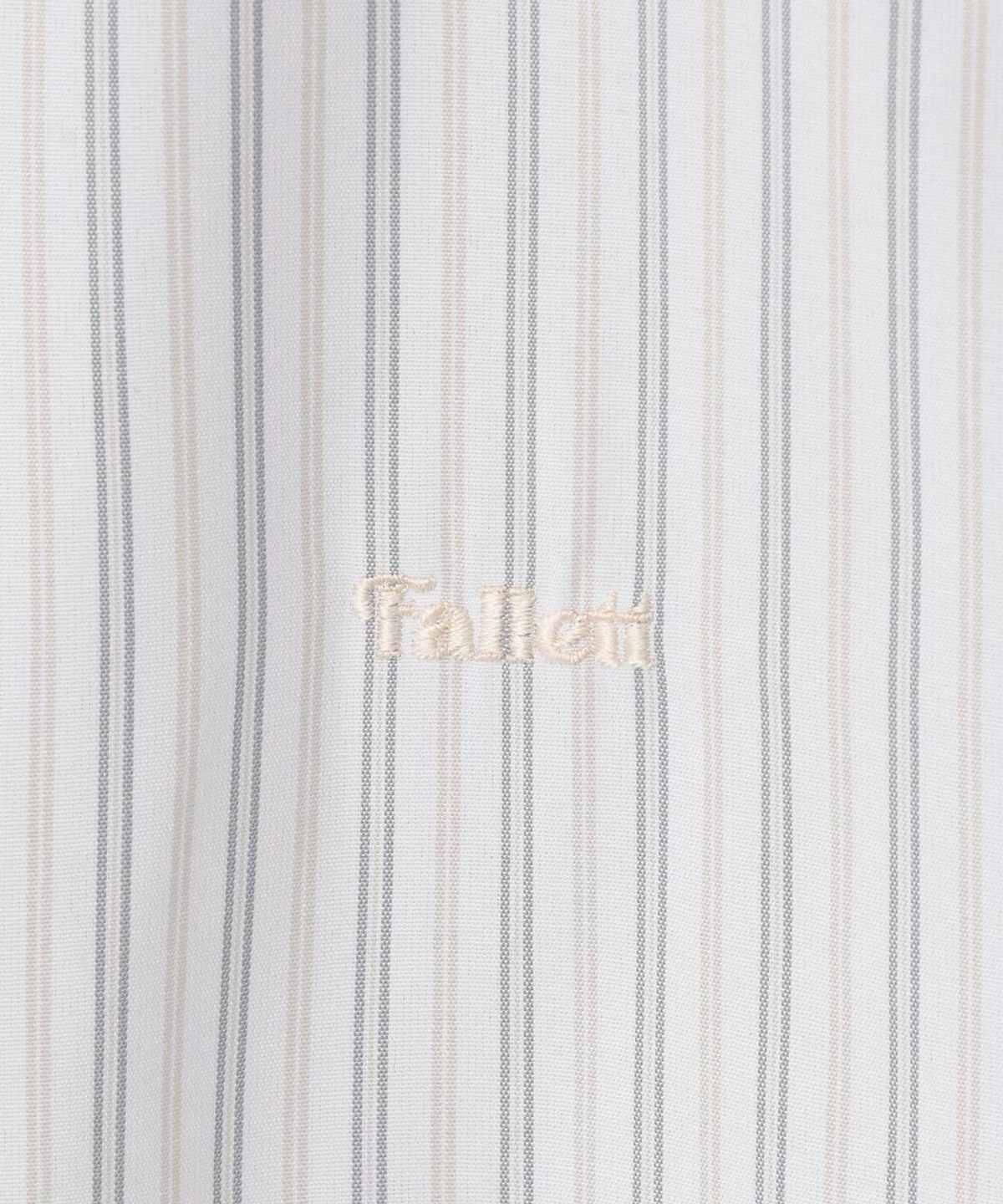 팔렛(FALLETT) 레이스 스트라이프 셔츠 아이보리
