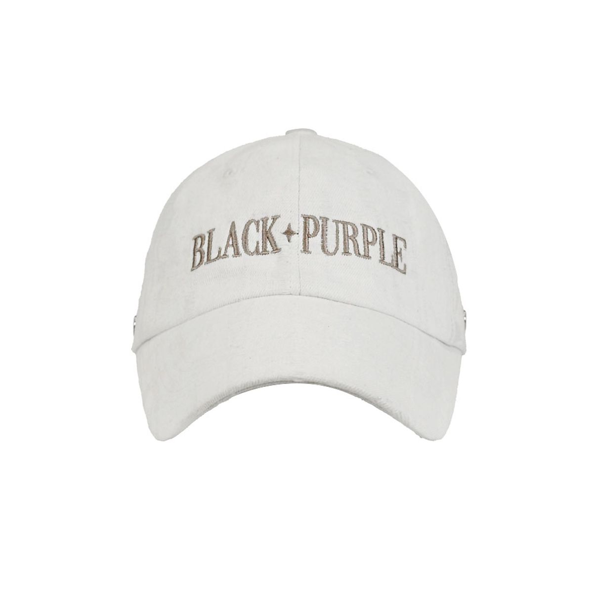 블랙 퍼플(BLACK PURPLE) 볼텍스 사이드 아일렛 볼캡 Vortex side eyelet cap - IVORY