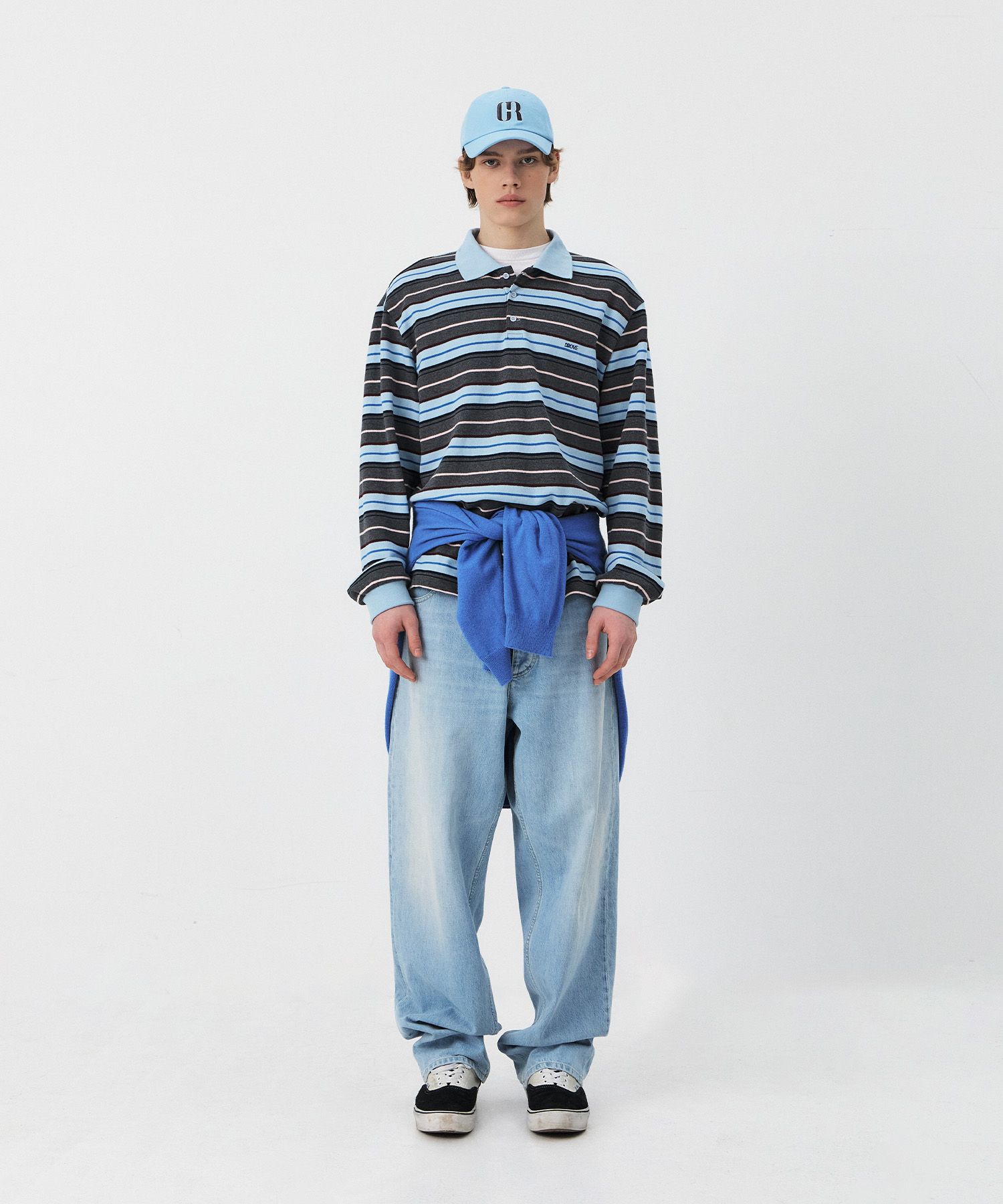 MUSINSA | GROVE CARELL STRIPE LS PIQUE SHIRT (MAN-3COLORS)