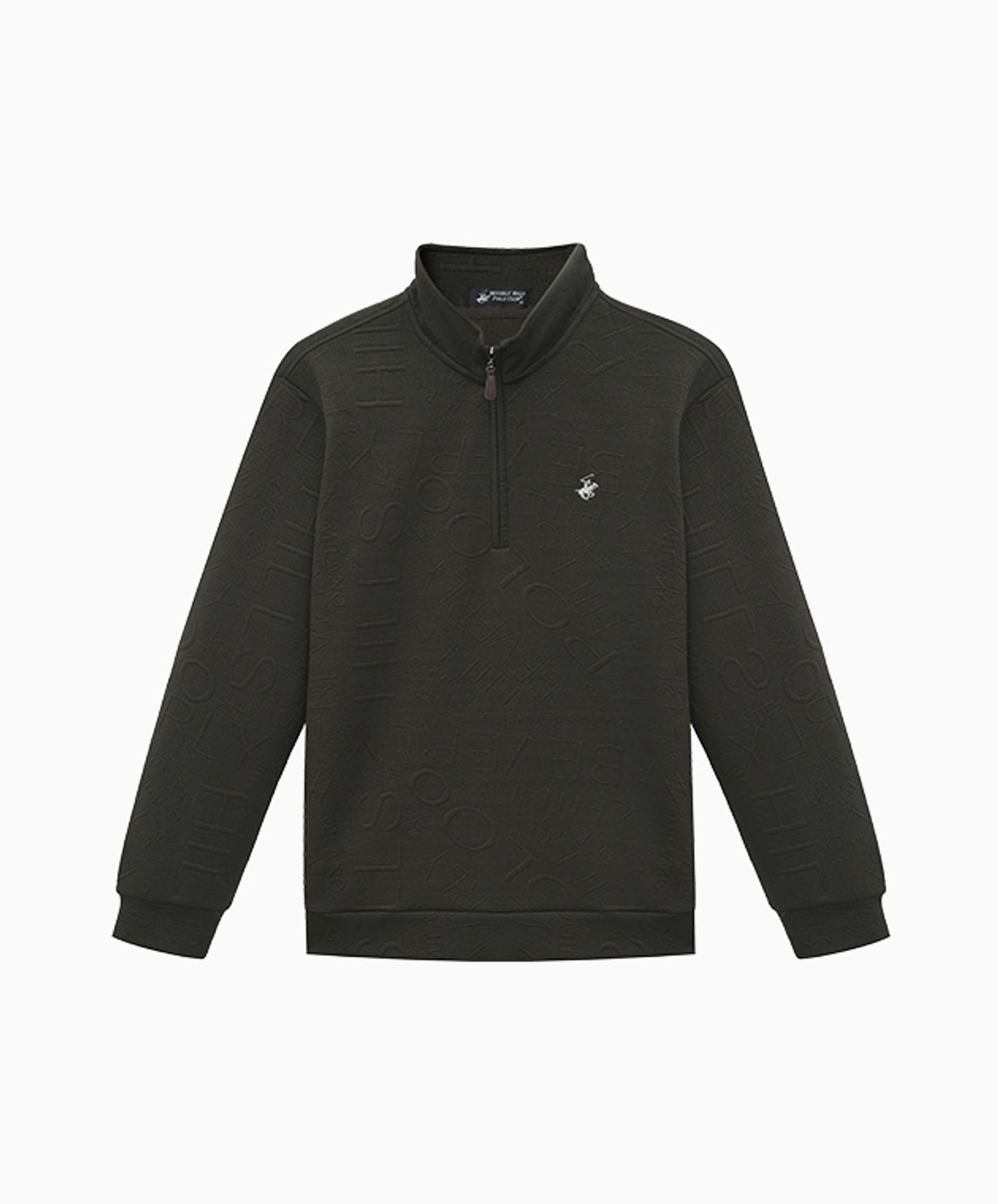 비버리힐스 폴로클럽(BHPOLOCLUB) 남성 로고 엠보 하프 집업 티셔츠 6Color TS370