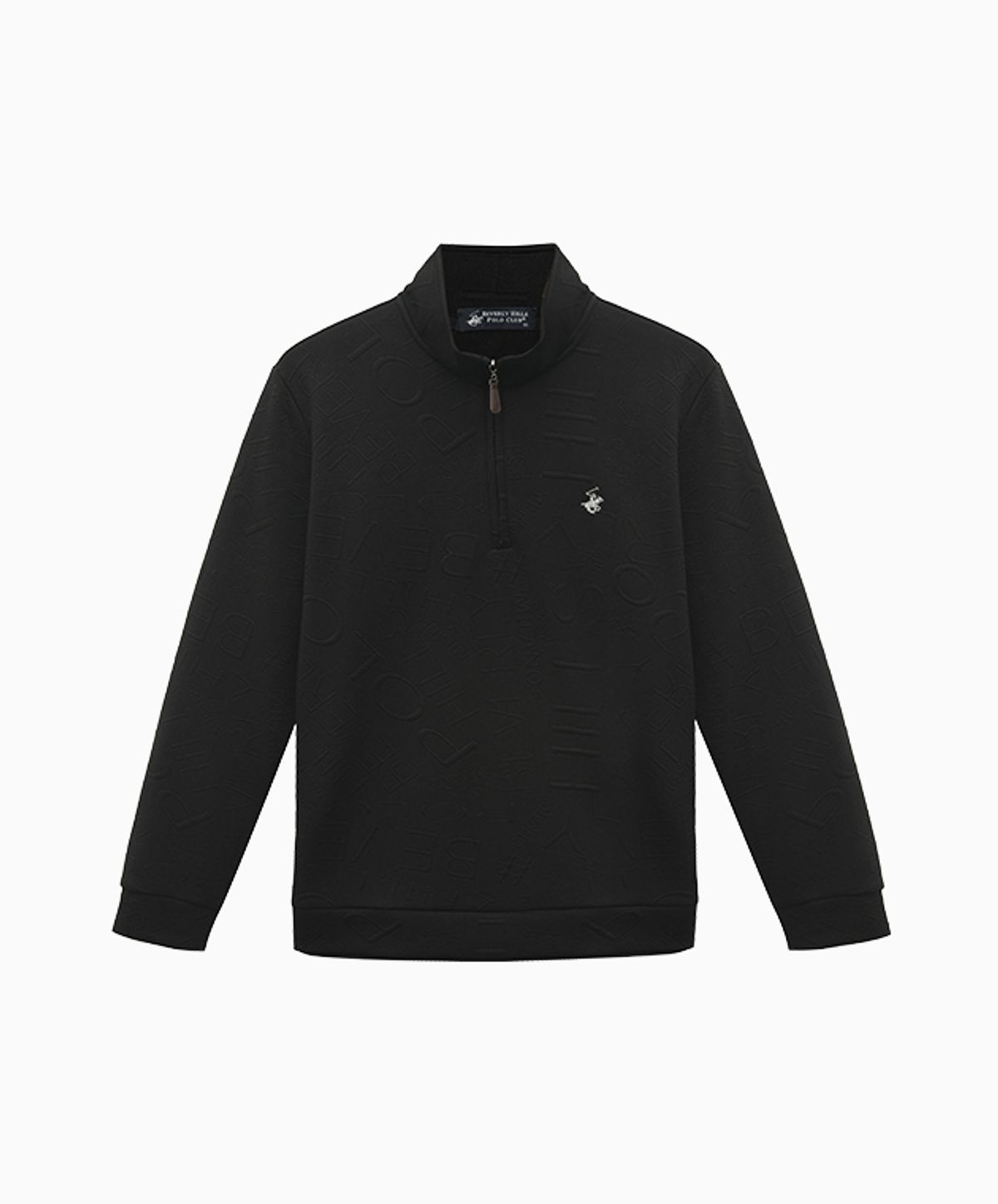 비버리힐스 폴로클럽(BHPOLOCLUB) 남성 로고 엠보 하프 집업 티셔츠 6Color TS370